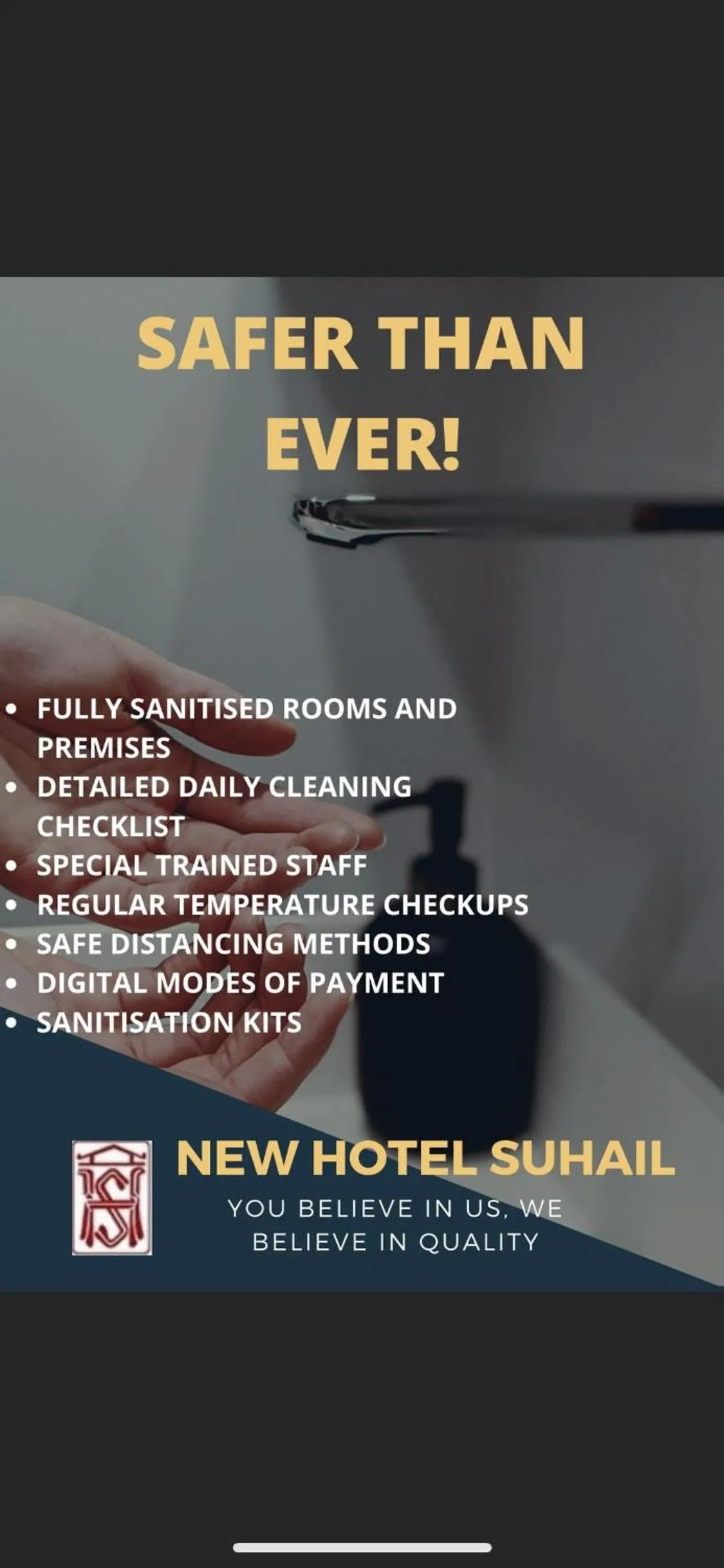 Logo/Certificate/Sign in New Hotel Suhail