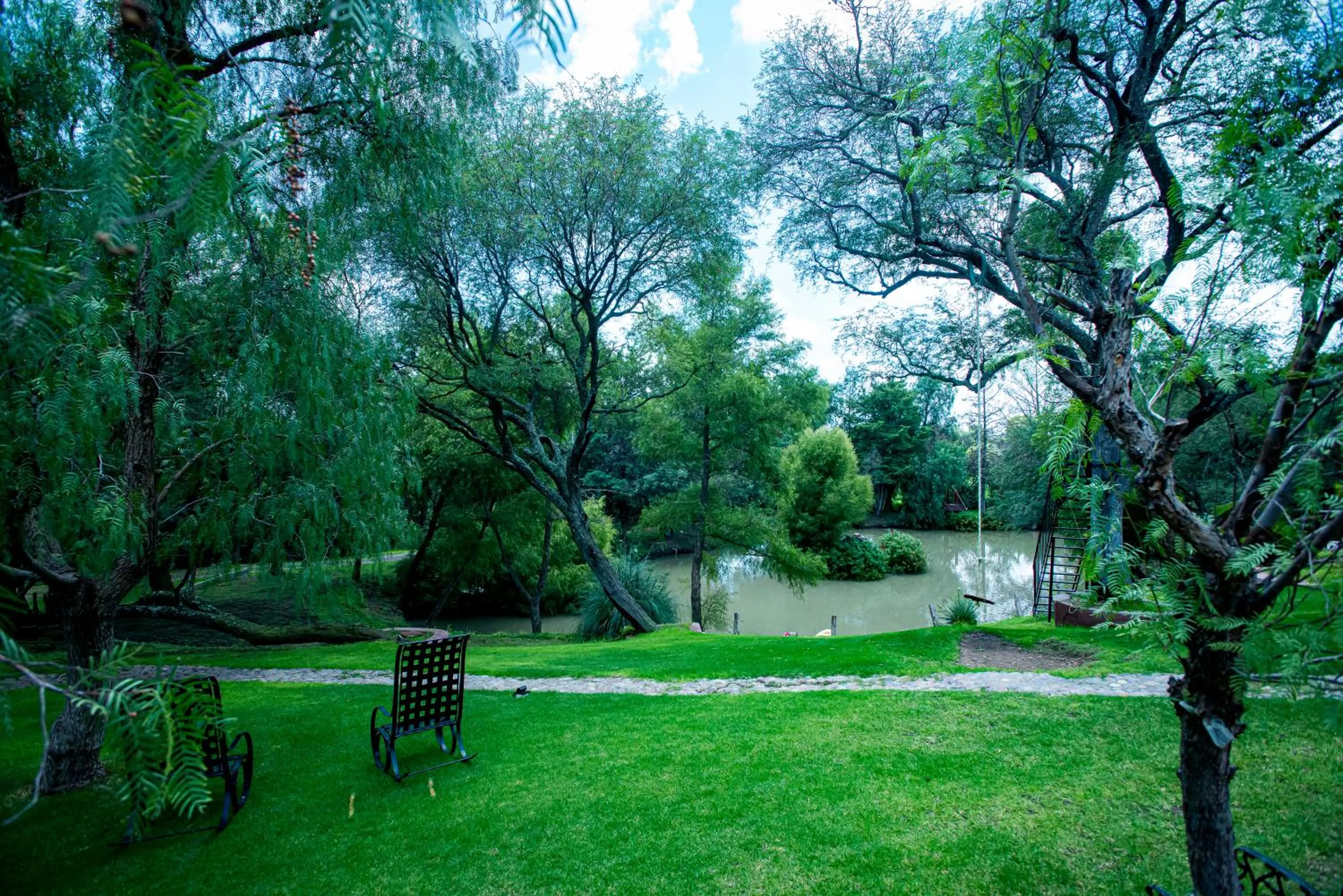 Garden view in Villas Casa de Aves