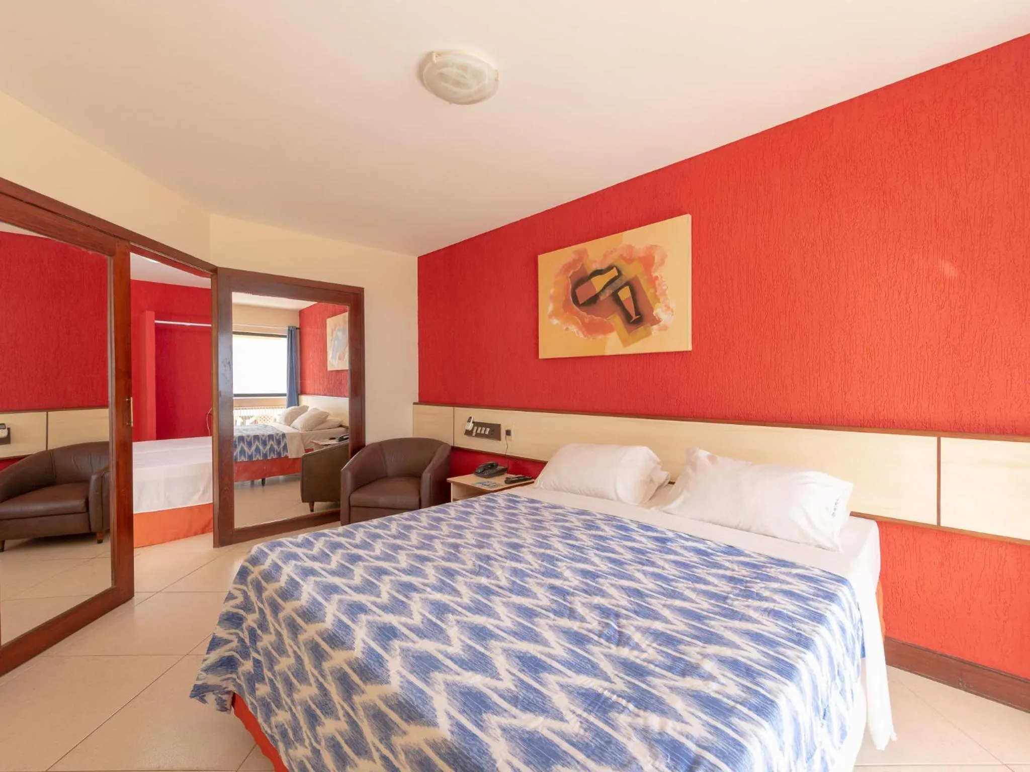 Bed in Happy Hotel Praia Azul