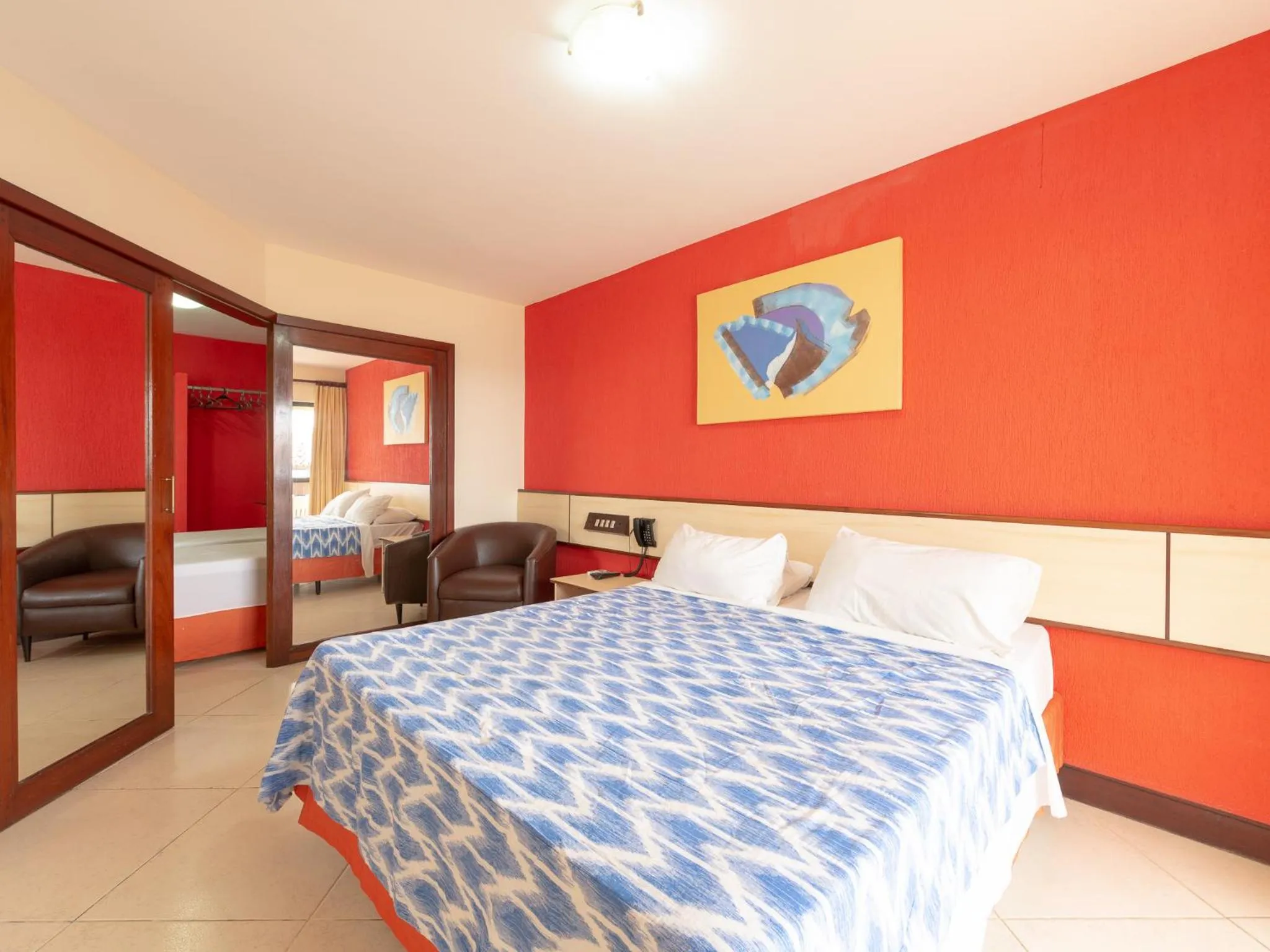 Bed in Happy Hotel Praia Azul