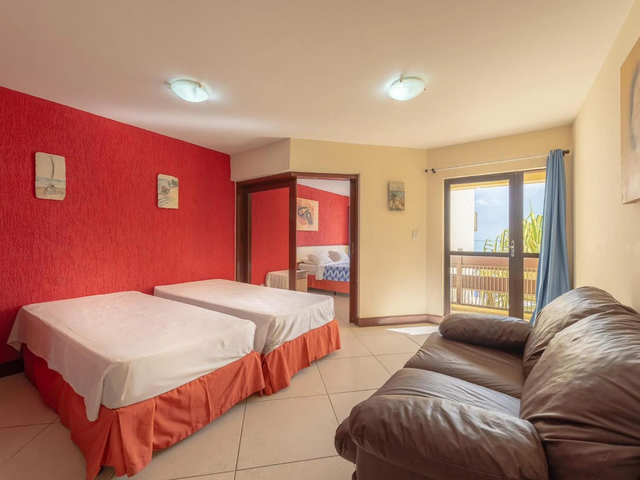 Bed in Happy Hotel Praia Azul