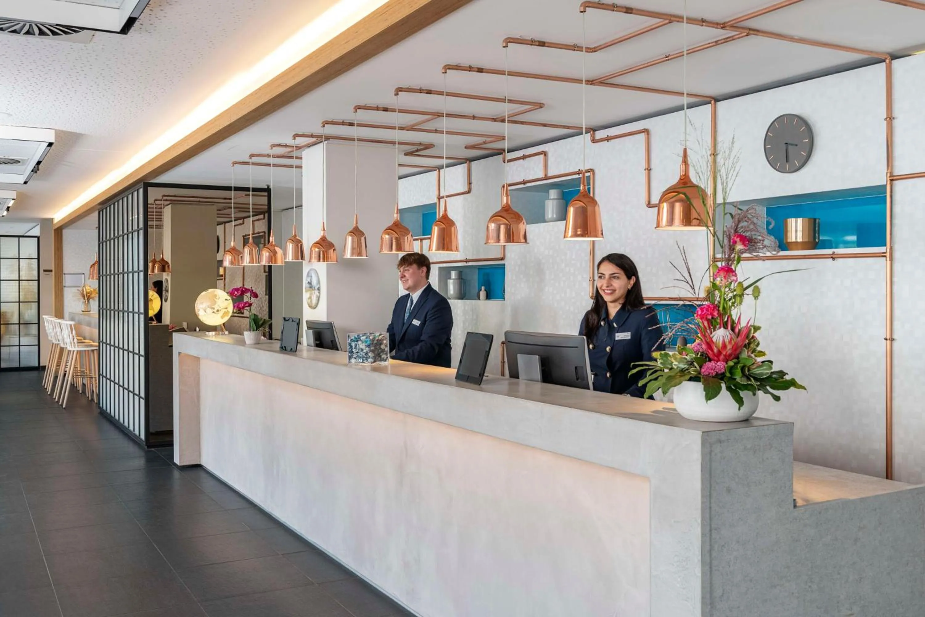 Lobby or reception in NH Hamburg Mitte