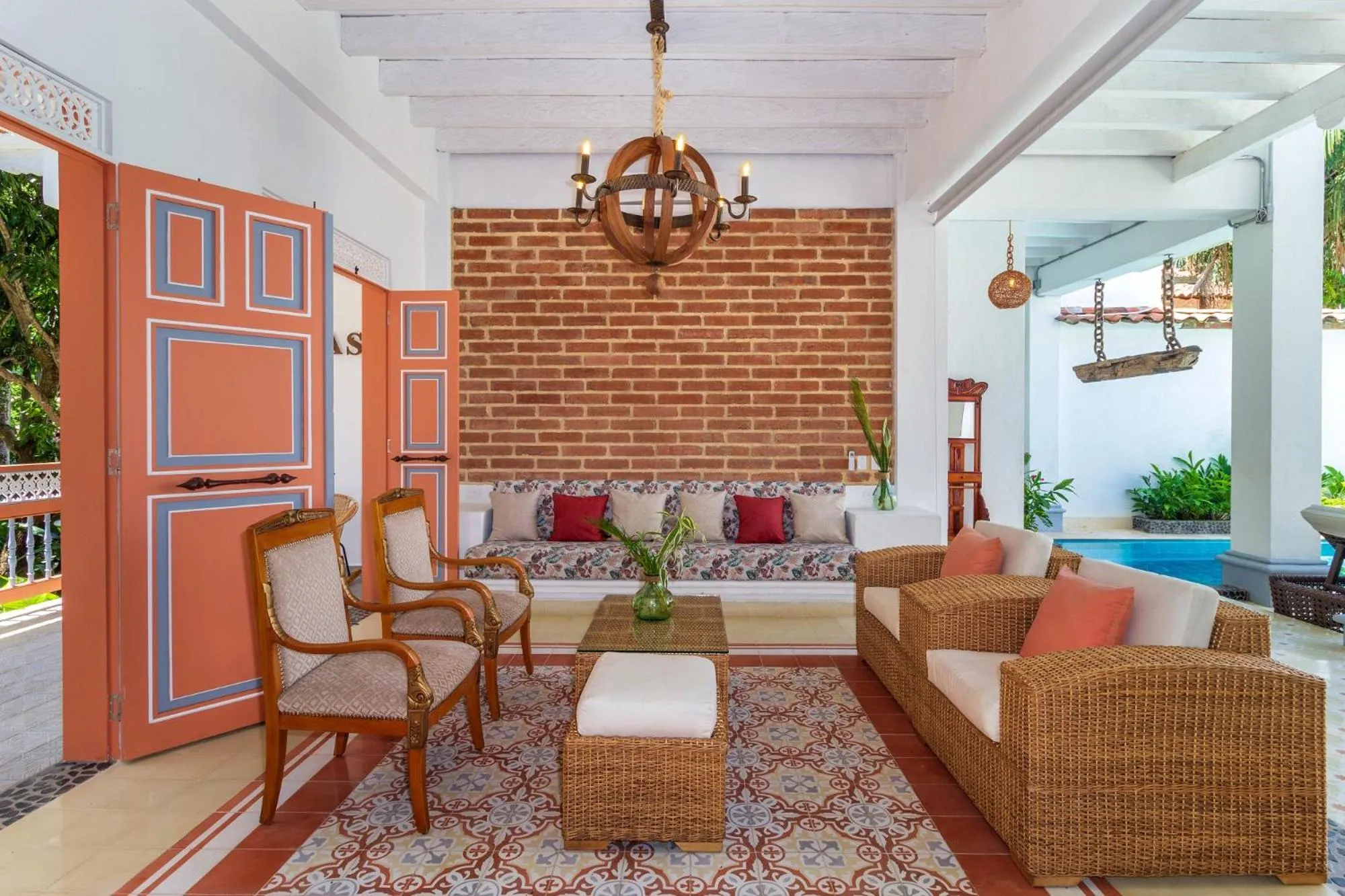 Seating area in Hotel Fundadores en Cauca Viejo Fundadores