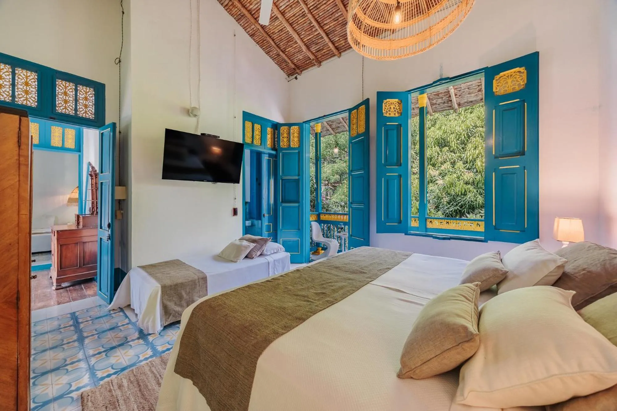 Bed in Hotel Fundadores en Cauca Viejo Fundadores