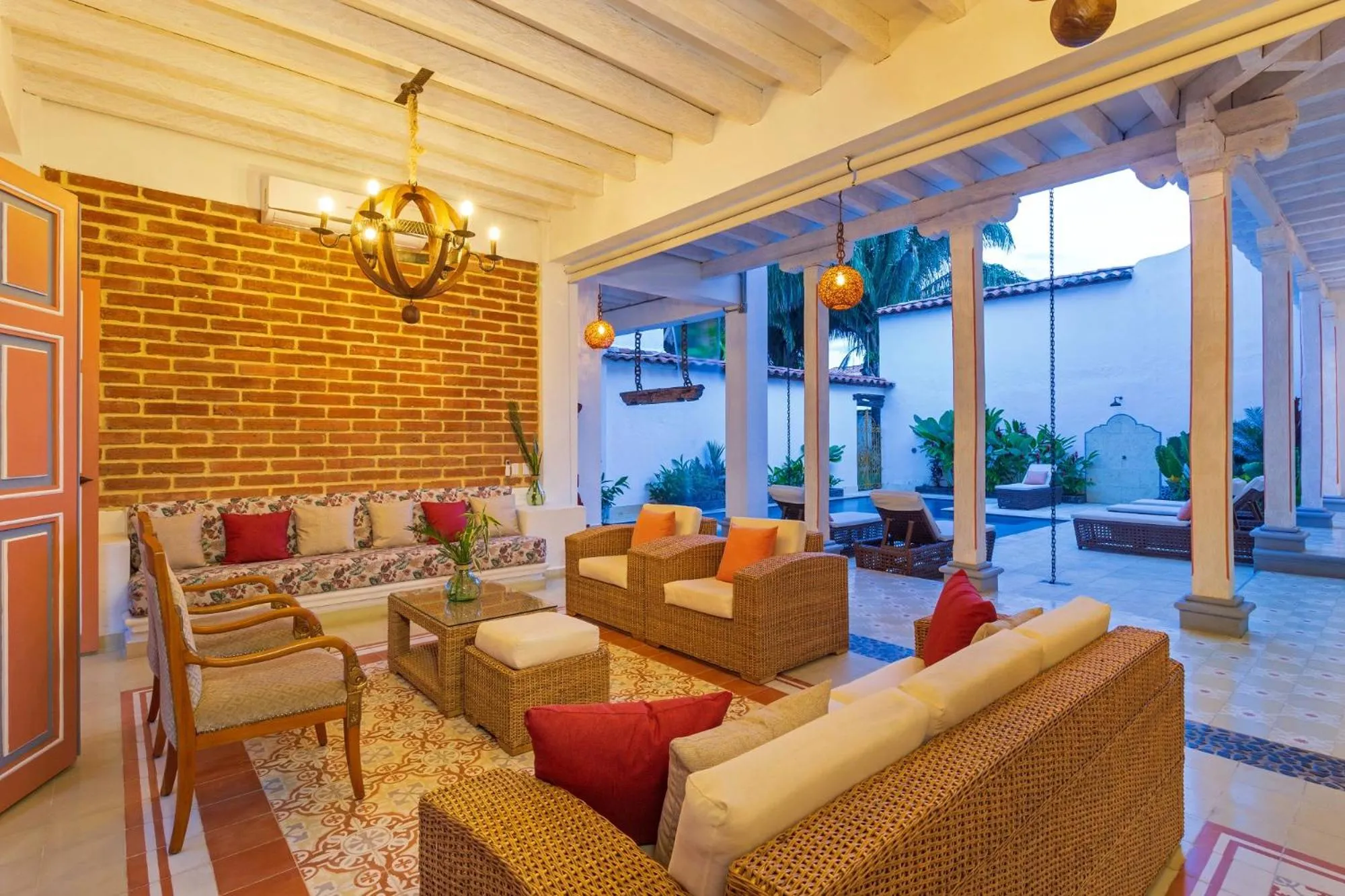 Seating area in Hotel Fundadores en Cauca Viejo Fundadores