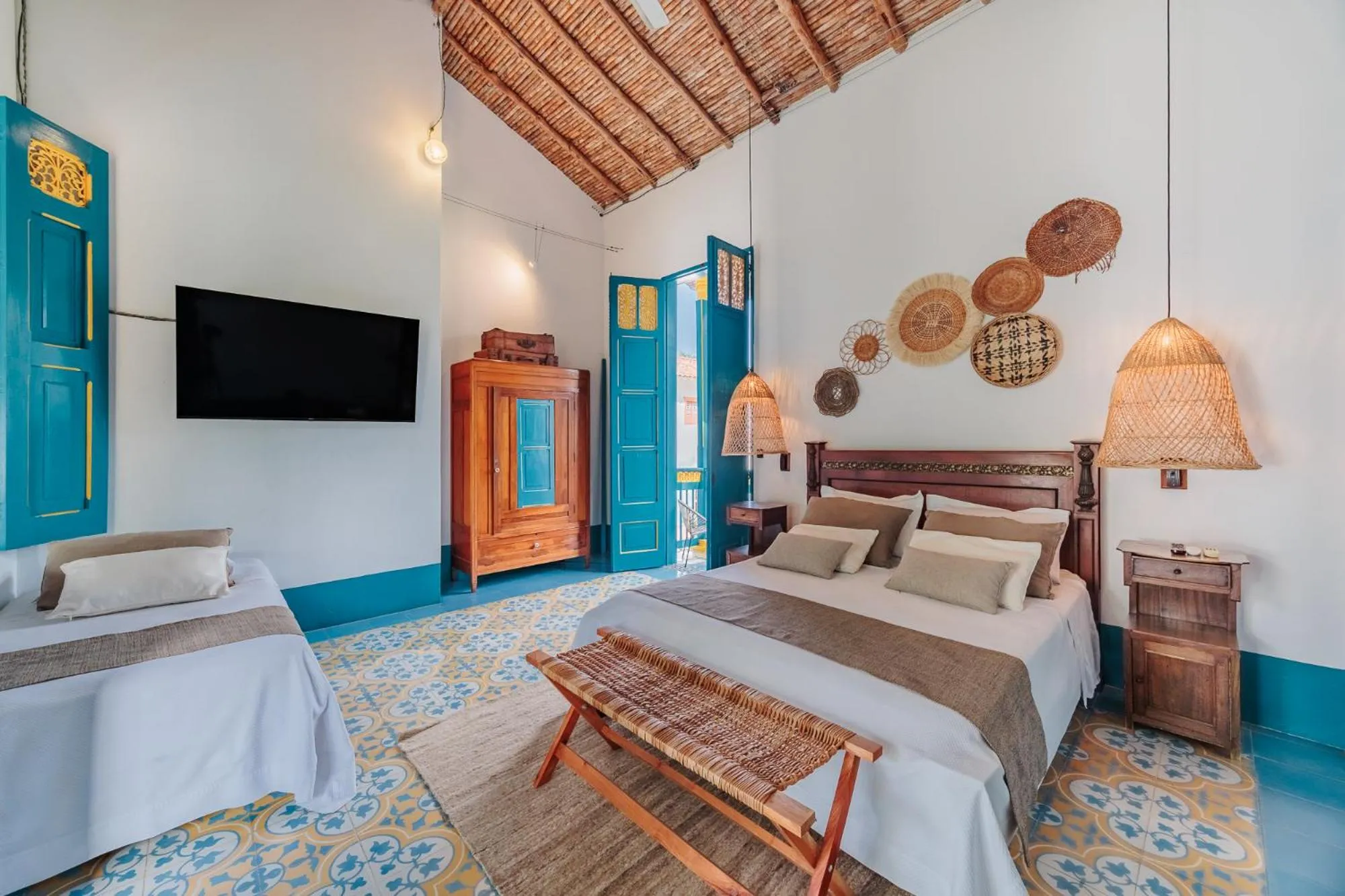 Bedroom, Bed in Hotel Fundadores en Cauca Viejo Fundadores