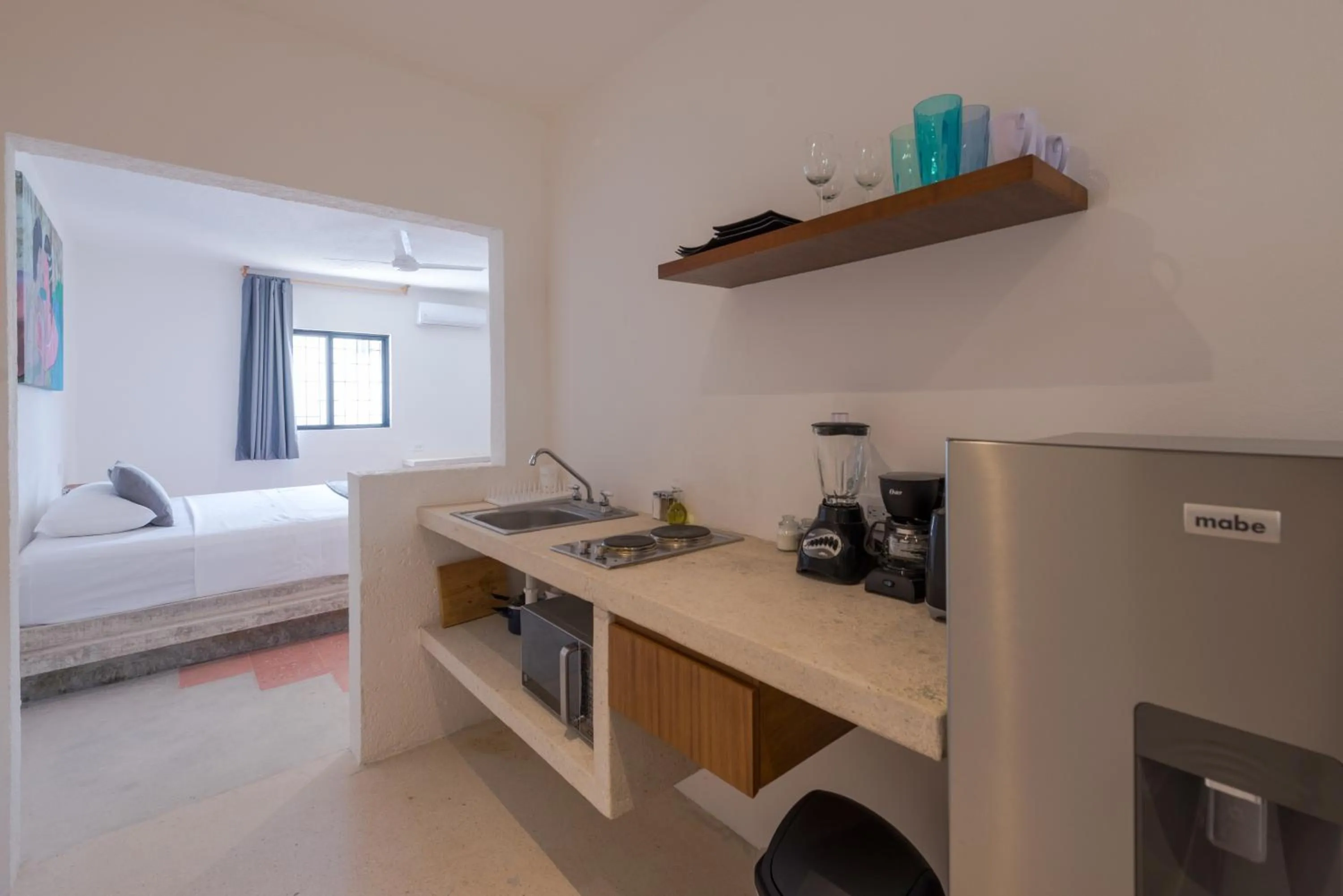 Kitchen or kitchenette, Bed in Art Studios