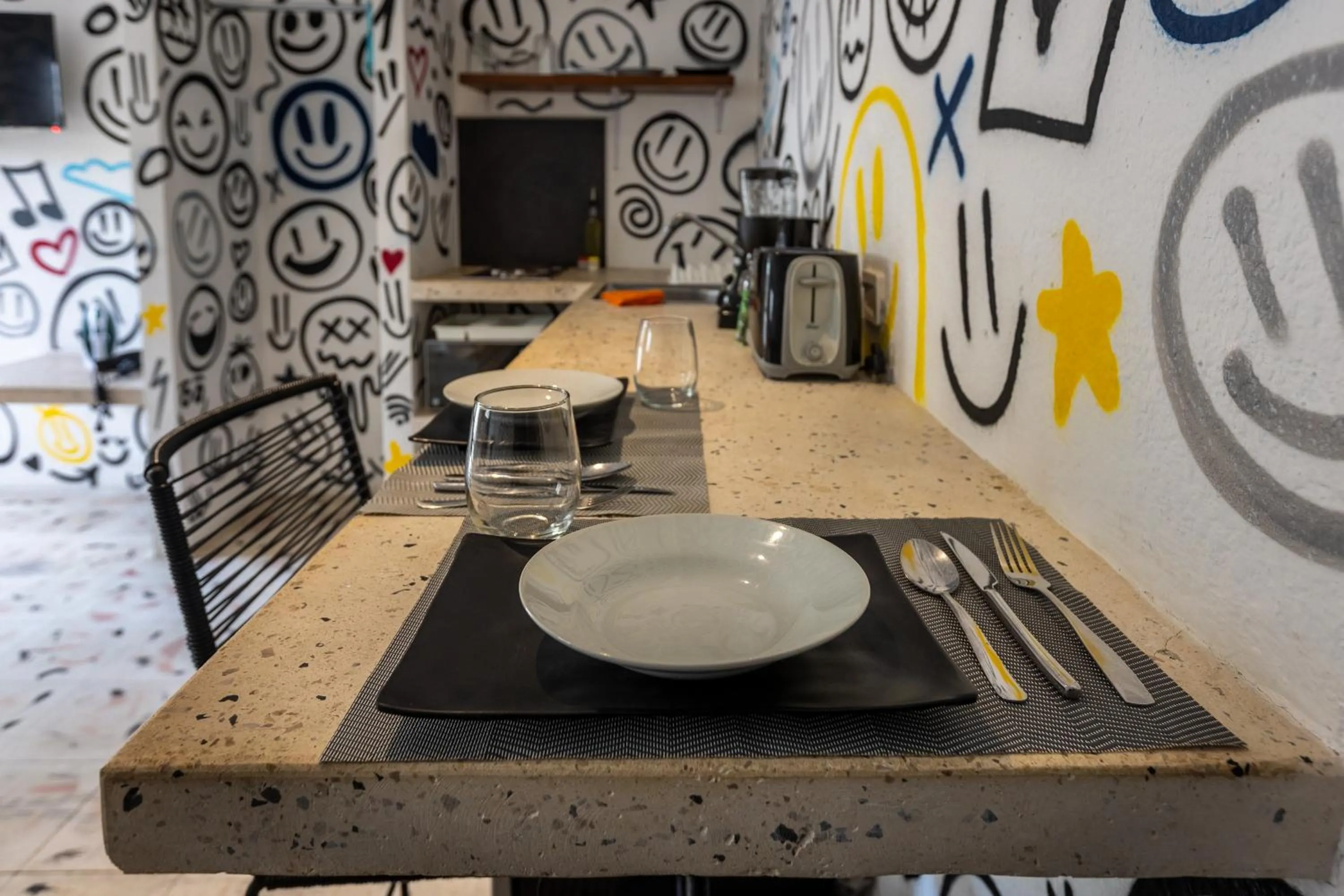 Dining area in Art Studios