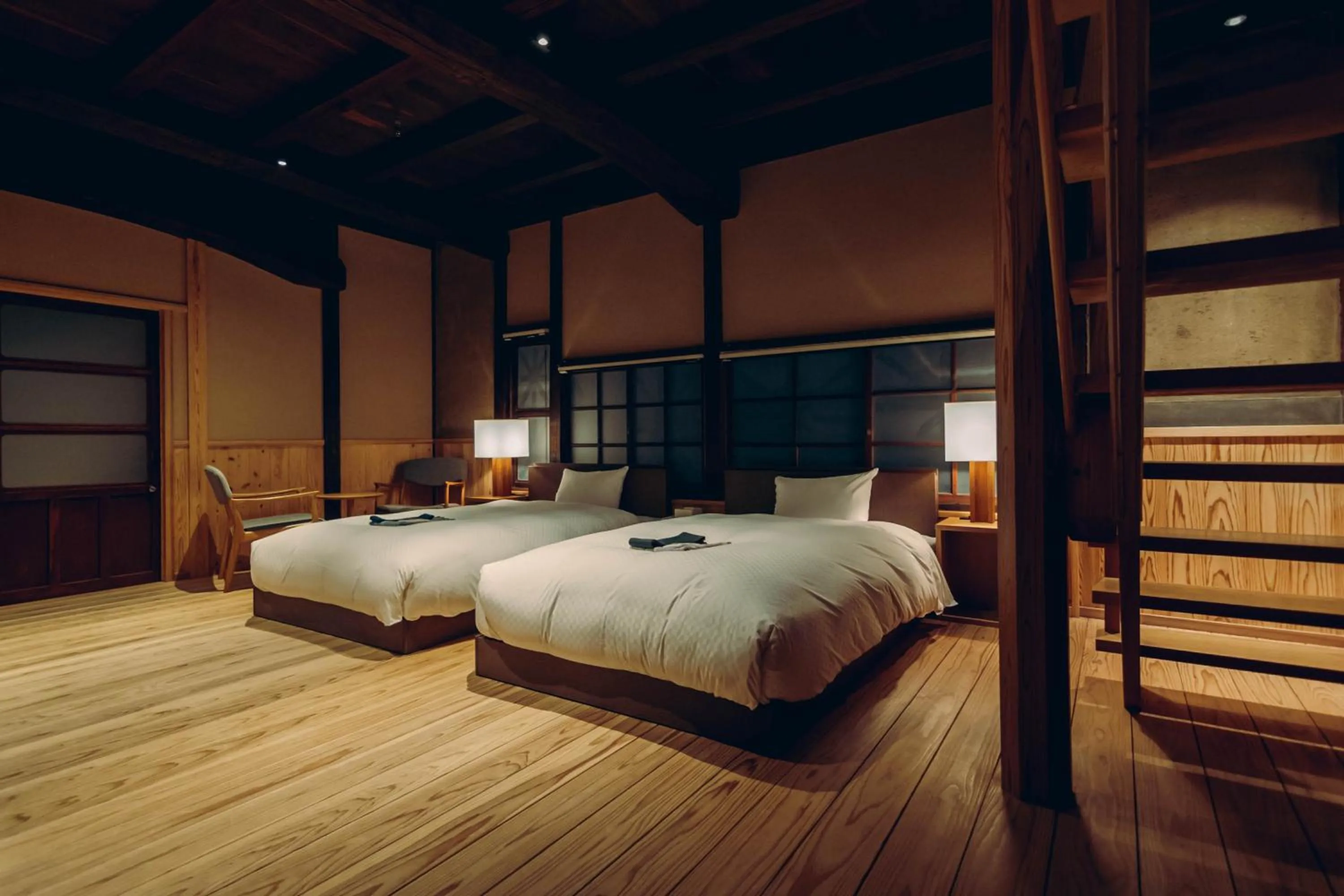 Bedroom, Bed in NIPPONIA HOTEL Yamefukushima Merchant Town