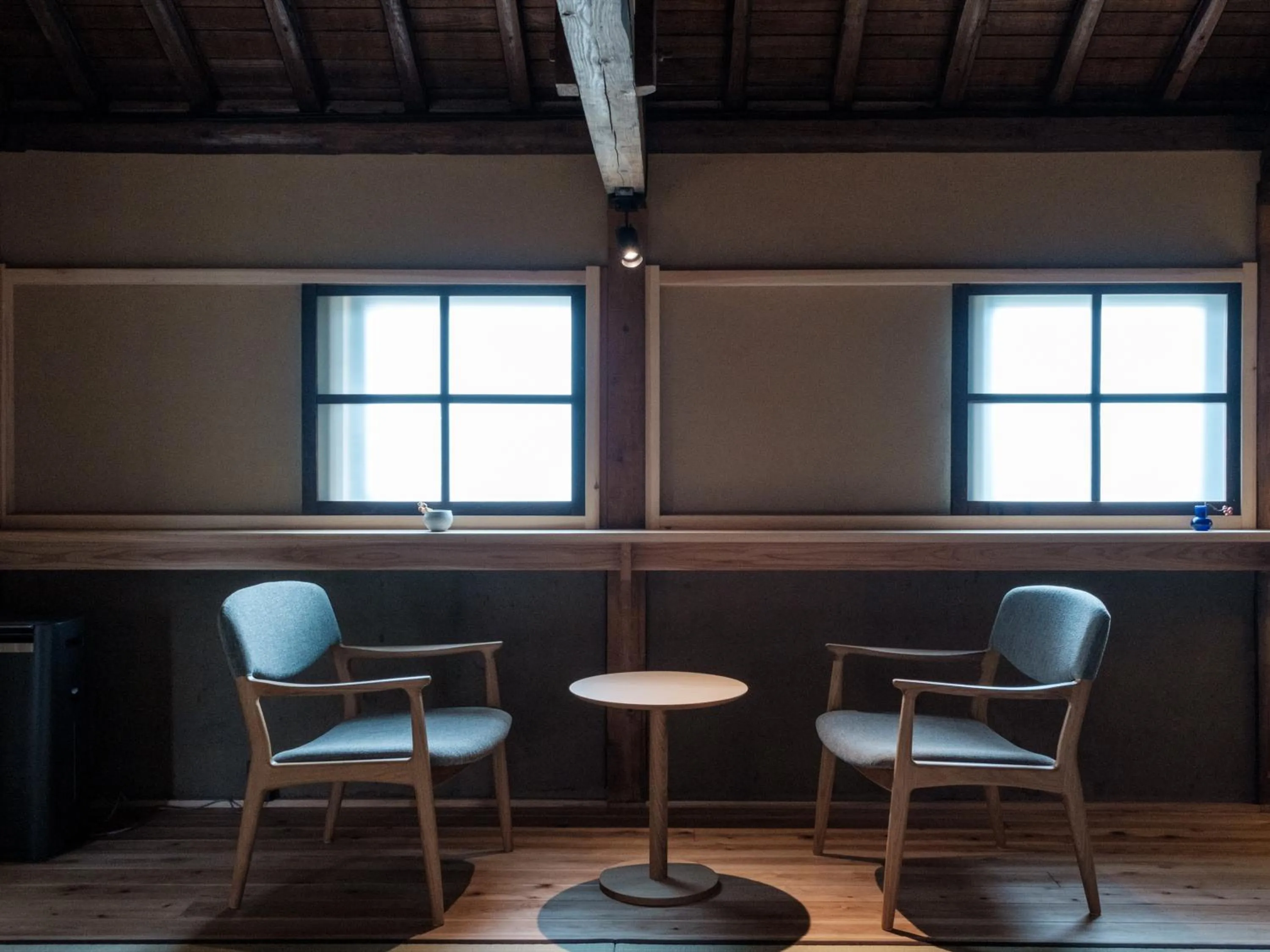 Seating area in NIPPONIA HOTEL Yamefukushima Merchant Town