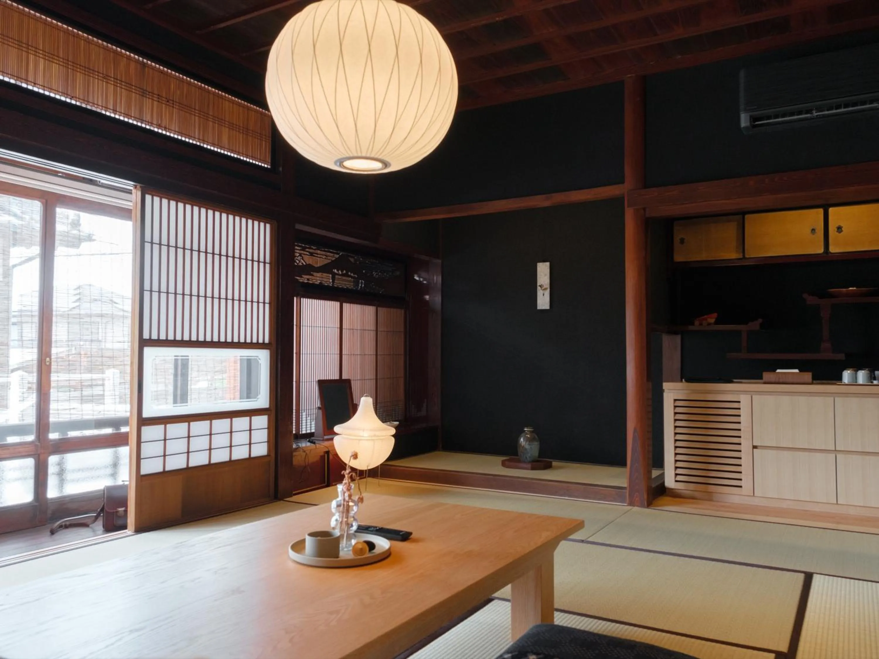Dining area in NIPPONIA HOTEL Yamefukushima Merchant Town
