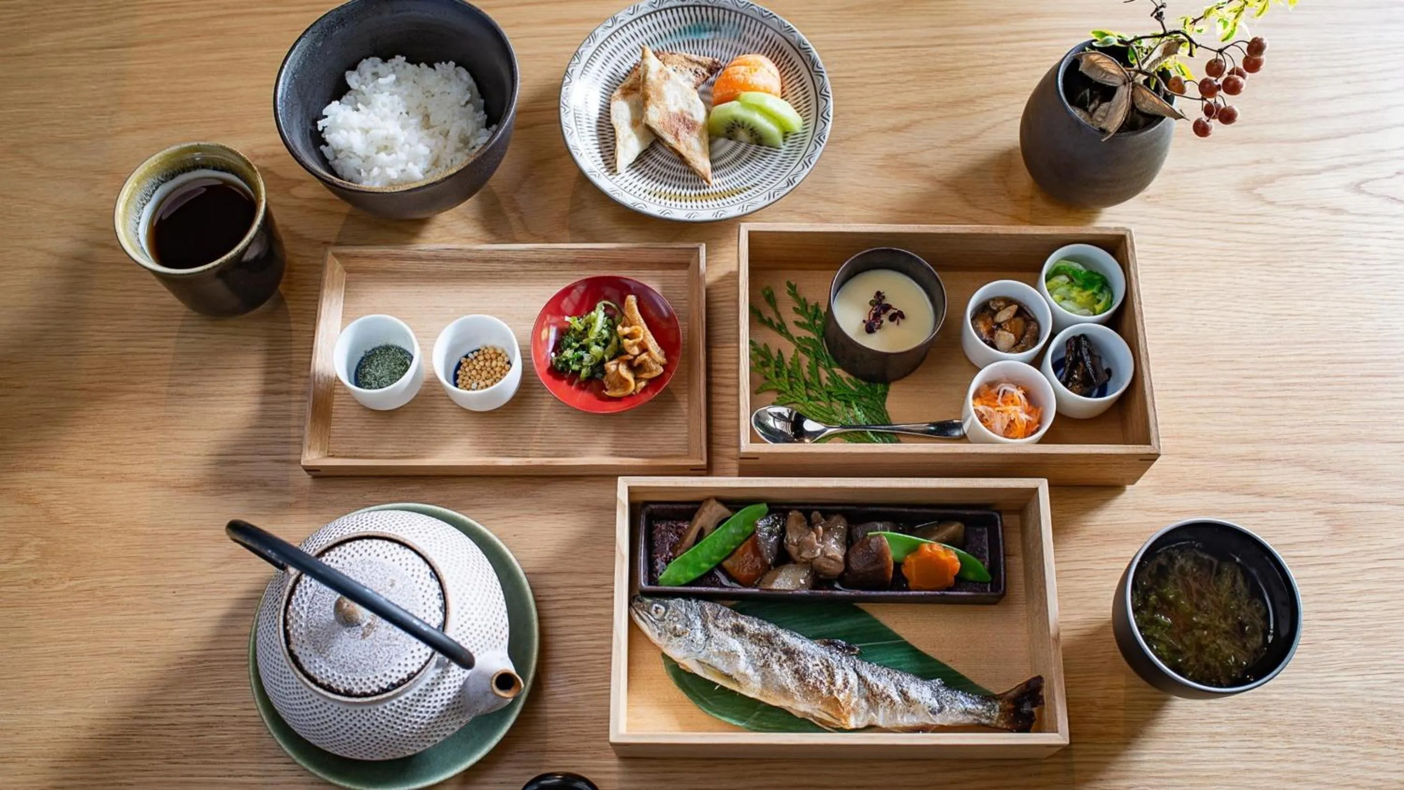 Breakfast in NIPPONIA HOTEL Yamefukushima Merchant Town