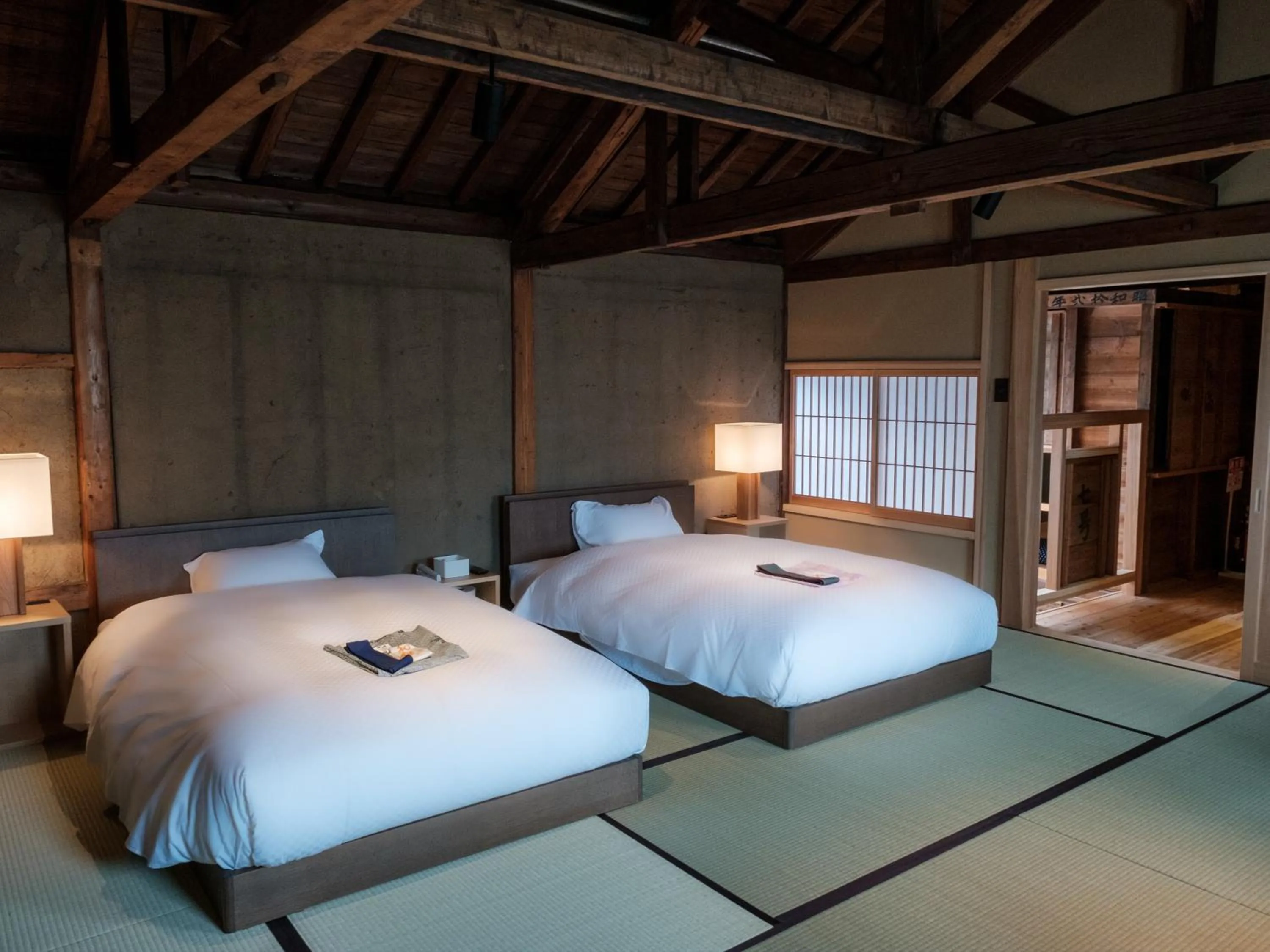 Bedroom, Bed in NIPPONIA HOTEL Yamefukushima Merchant Town