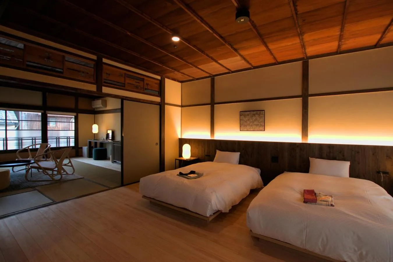 Bed in NIPPONIA HOTEL Ozu Castle Town
