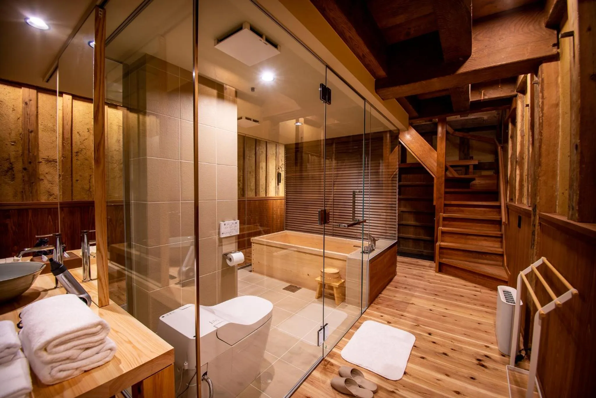 Bathroom in NIPPONIA HOTEL Ozu Castle Town
