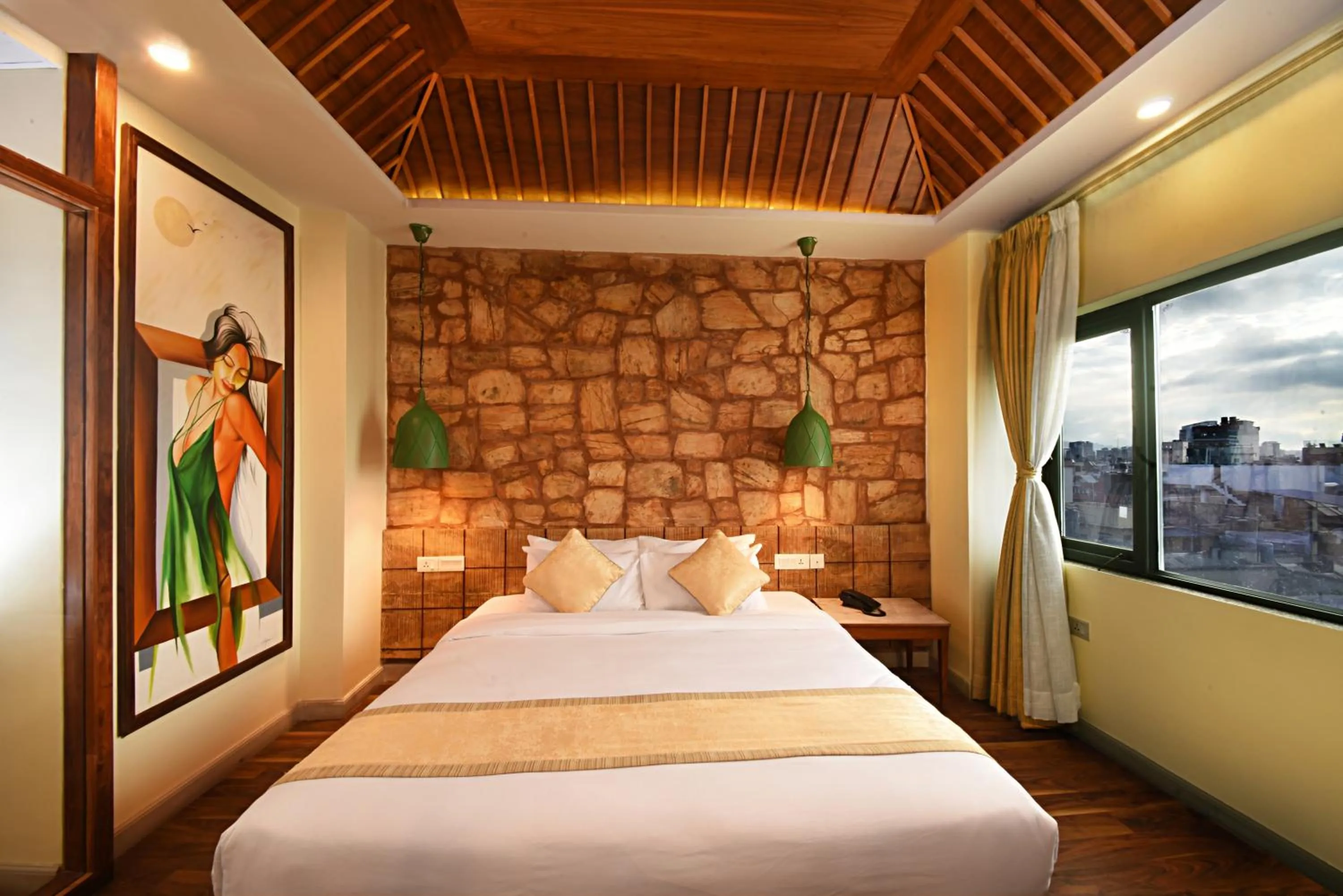 Bed in Woodapple Hotel and Spa