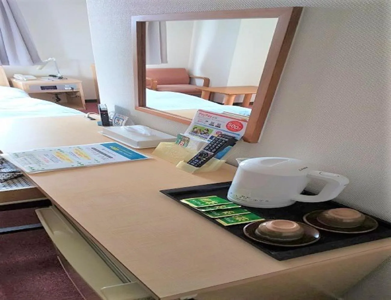 Photo of the whole room, Bed in Amami Port Tower Hotel