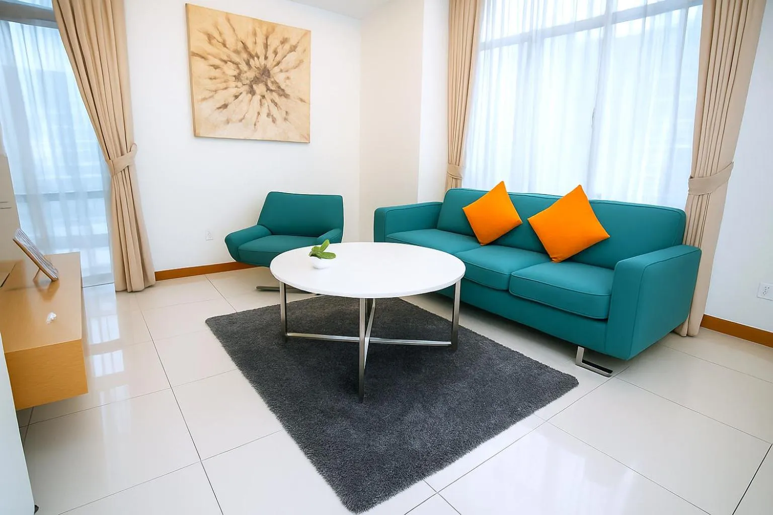 Living room in Cormar Suites Kuala Lumpur