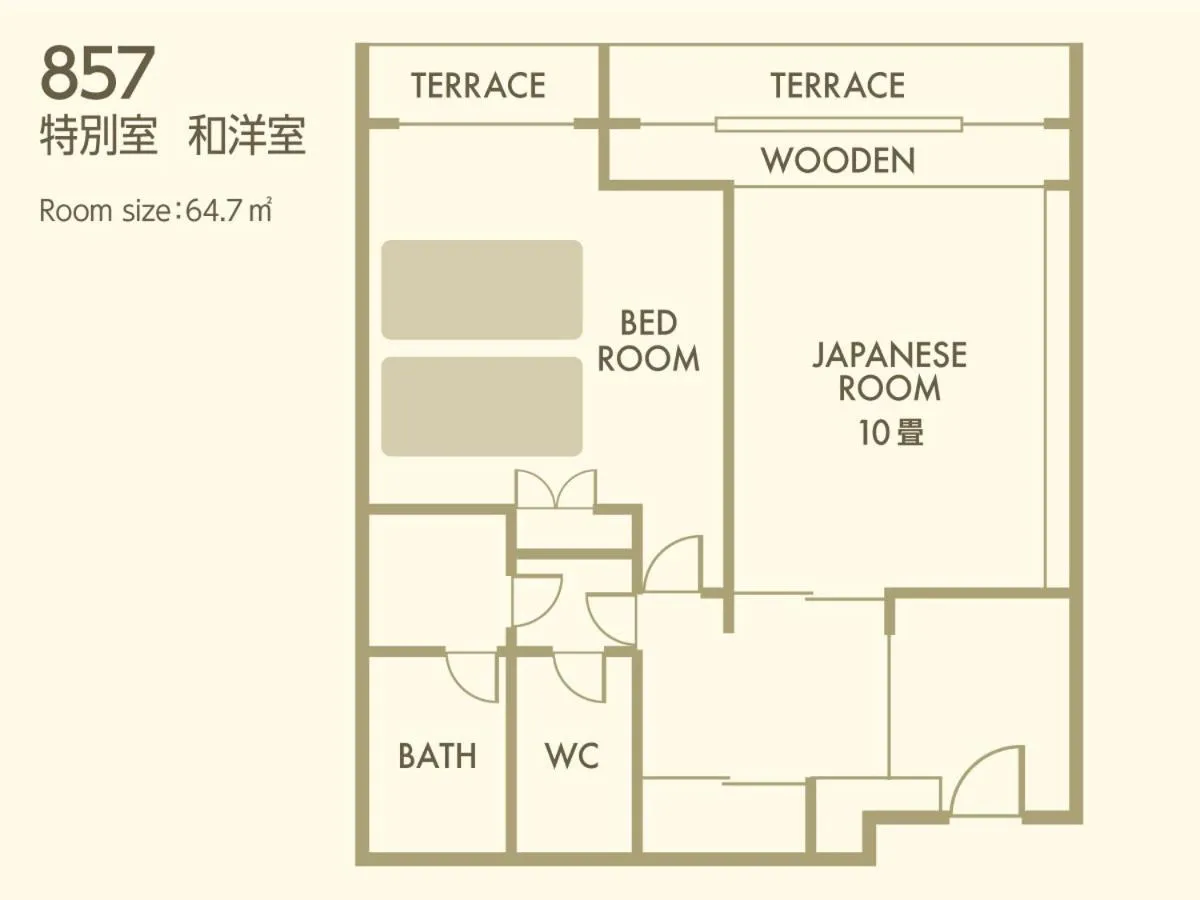 Floor plan in Nishiizu Crystal View Hotel