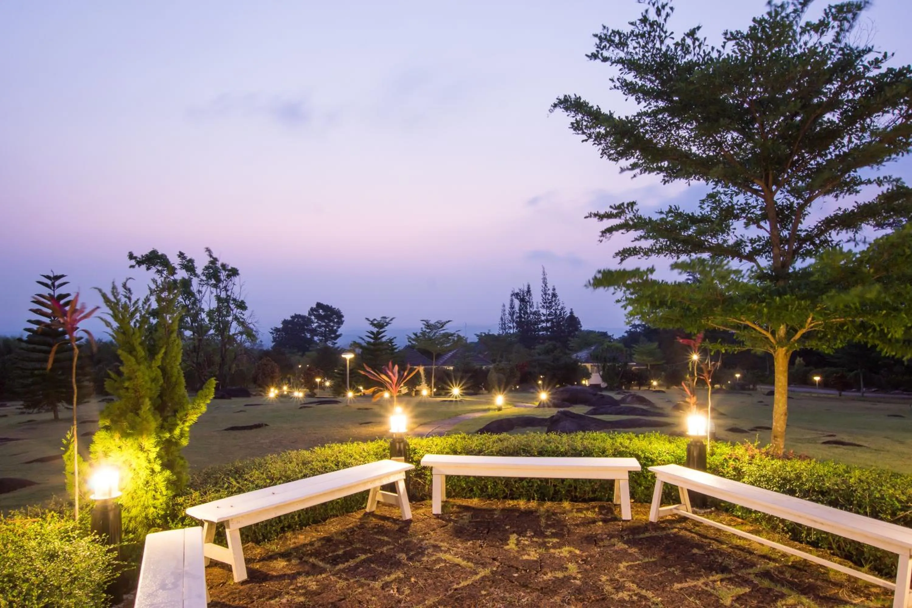 Night in The Natural Garden Resort