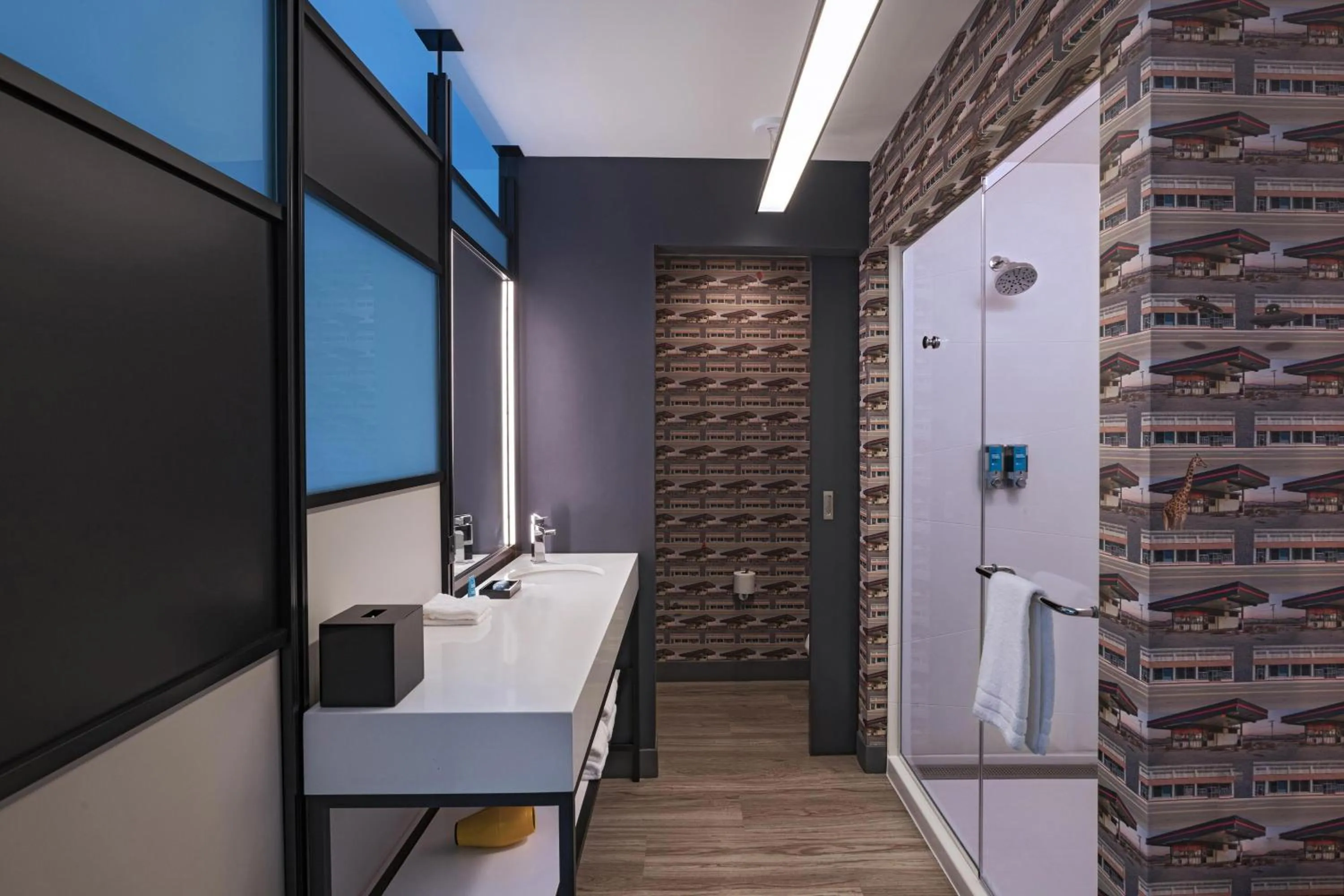 Bathroom in Aloft Little Rock West