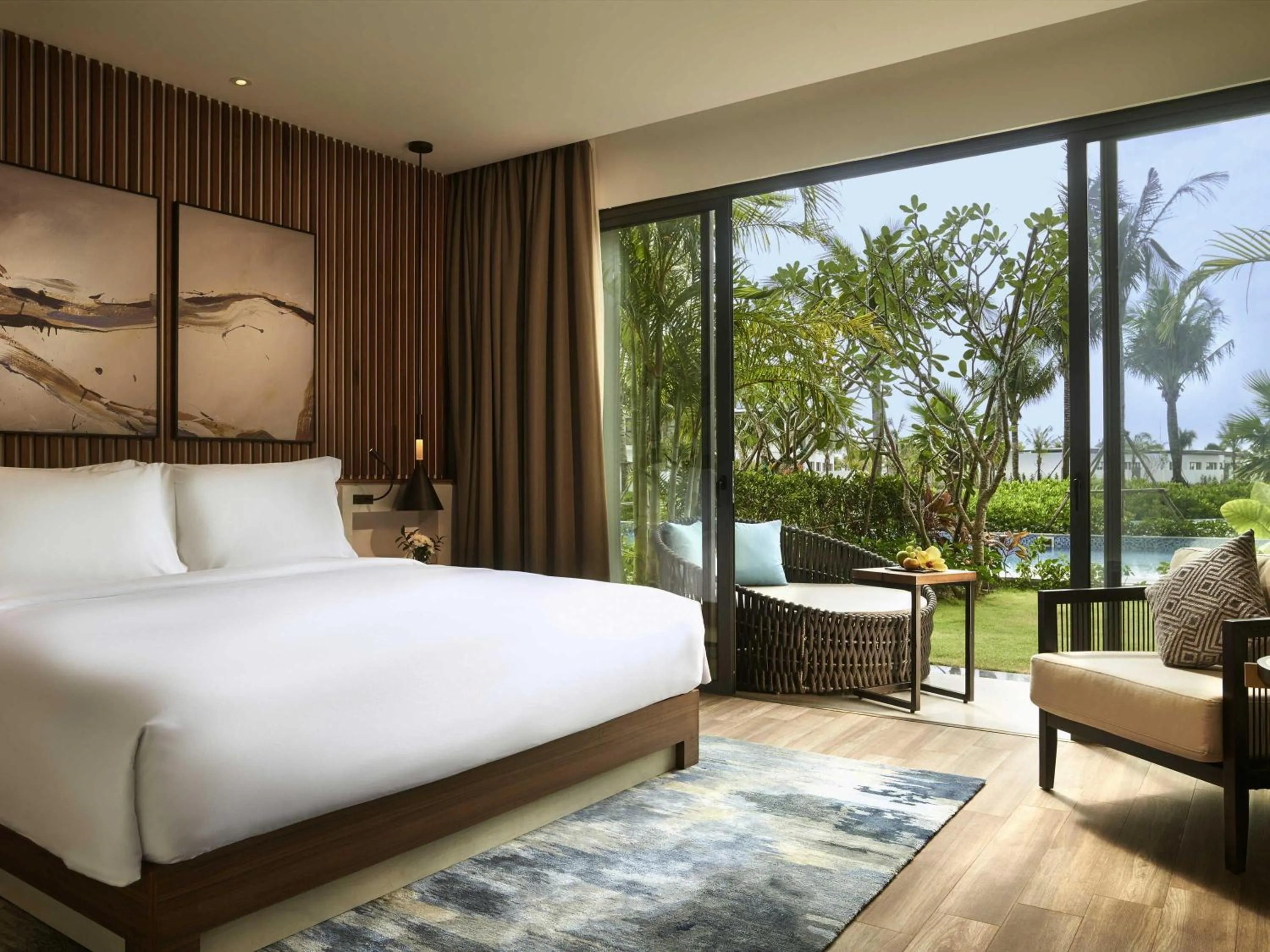 Bedroom, Bed in Mövenpick Villas & Residences Phu Quoc