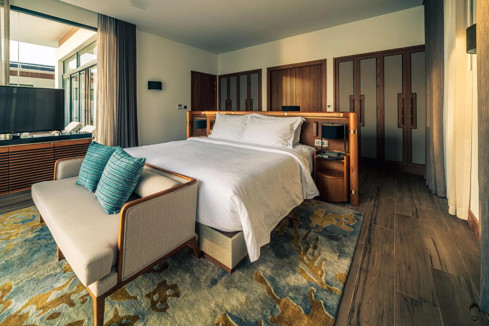 Bedroom, Bed in Mövenpick Villas & Residences Phu Quoc