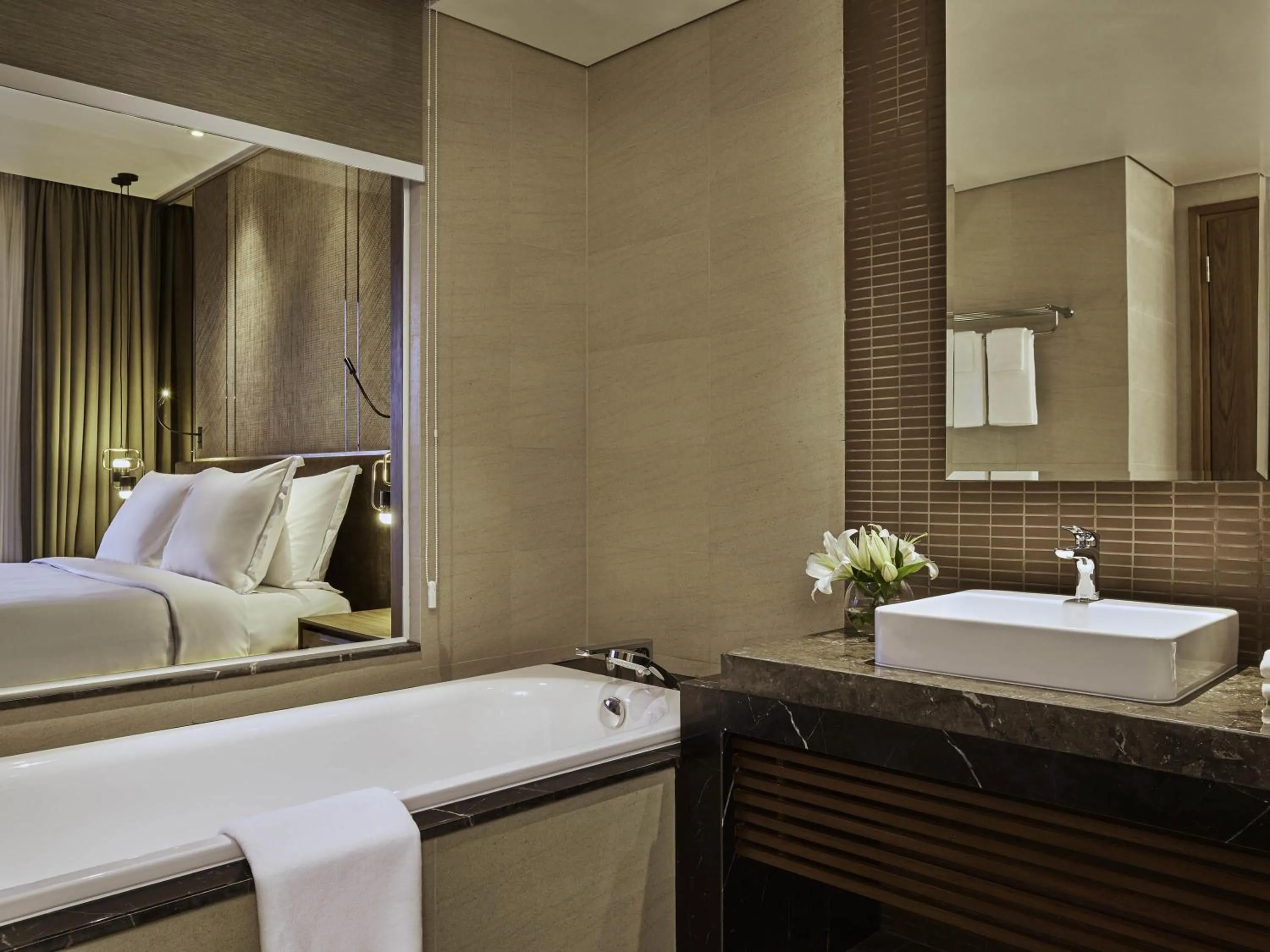 Bedroom, Bed in Mövenpick Villas & Residences Phu Quoc