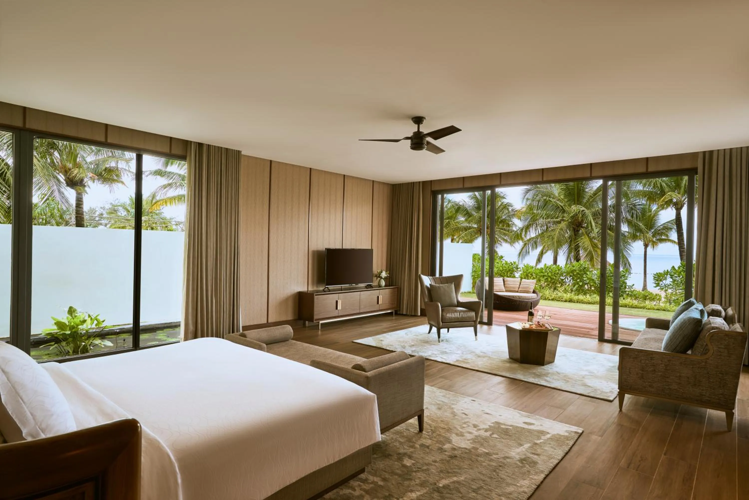 Bedroom, Bed in Mövenpick Villas & Residences Phu Quoc