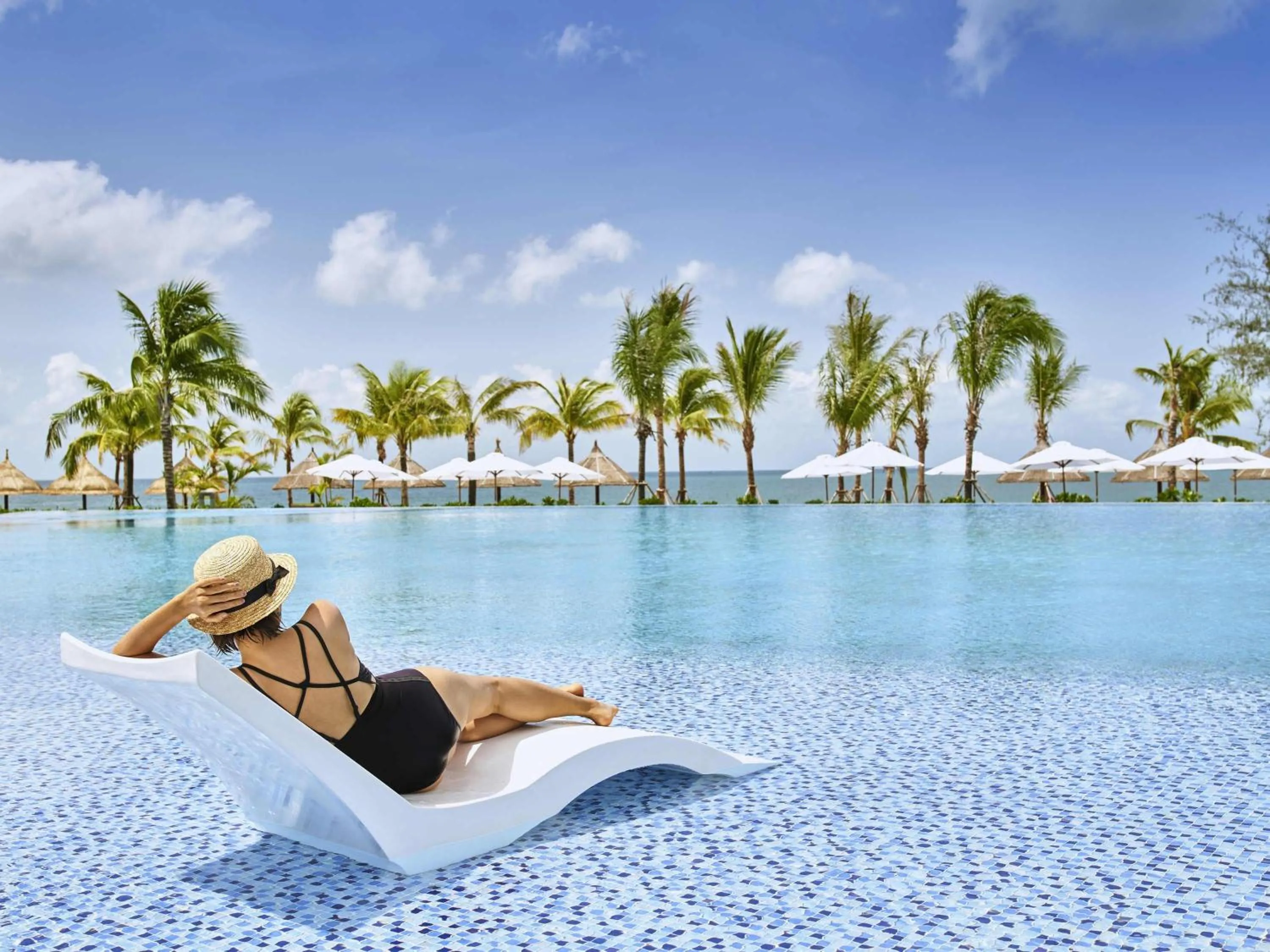 Pool view in Mövenpick Resort Waverly Phu Quoc