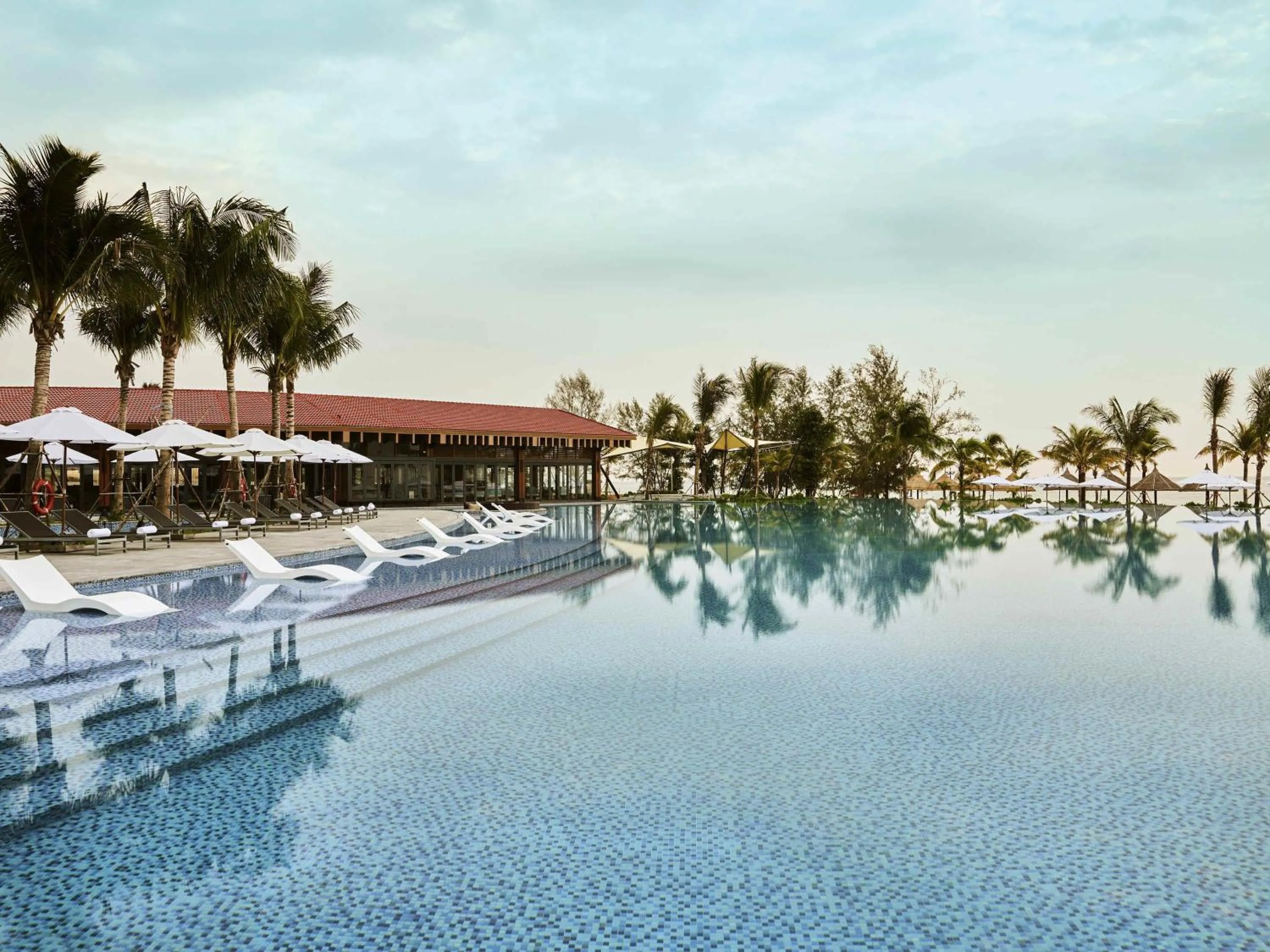 Pool view in Mövenpick Resort Waverly Phu Quoc