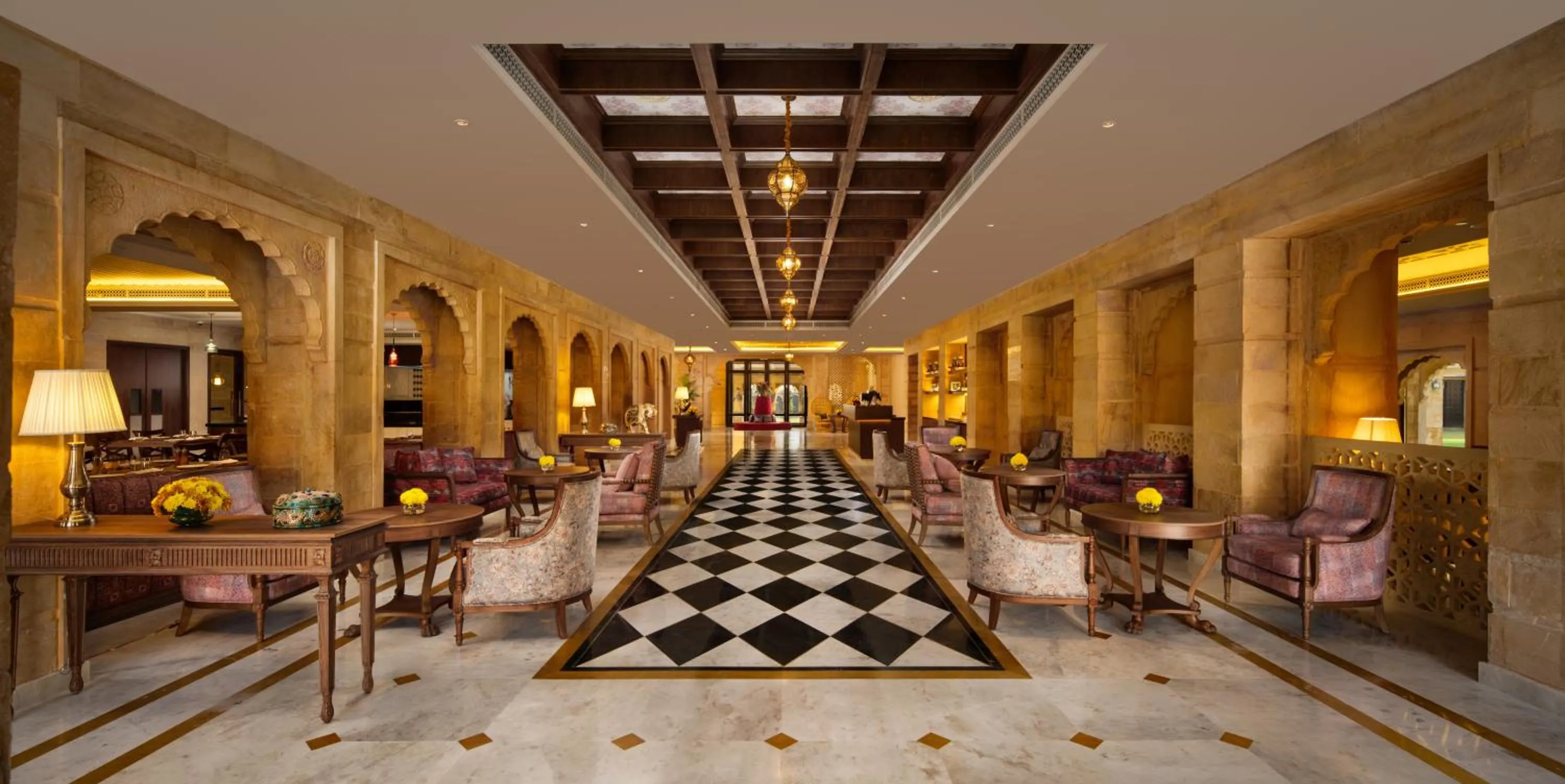 Facade/entrance in Taj Gorbandh Palace, Jaisalmer
