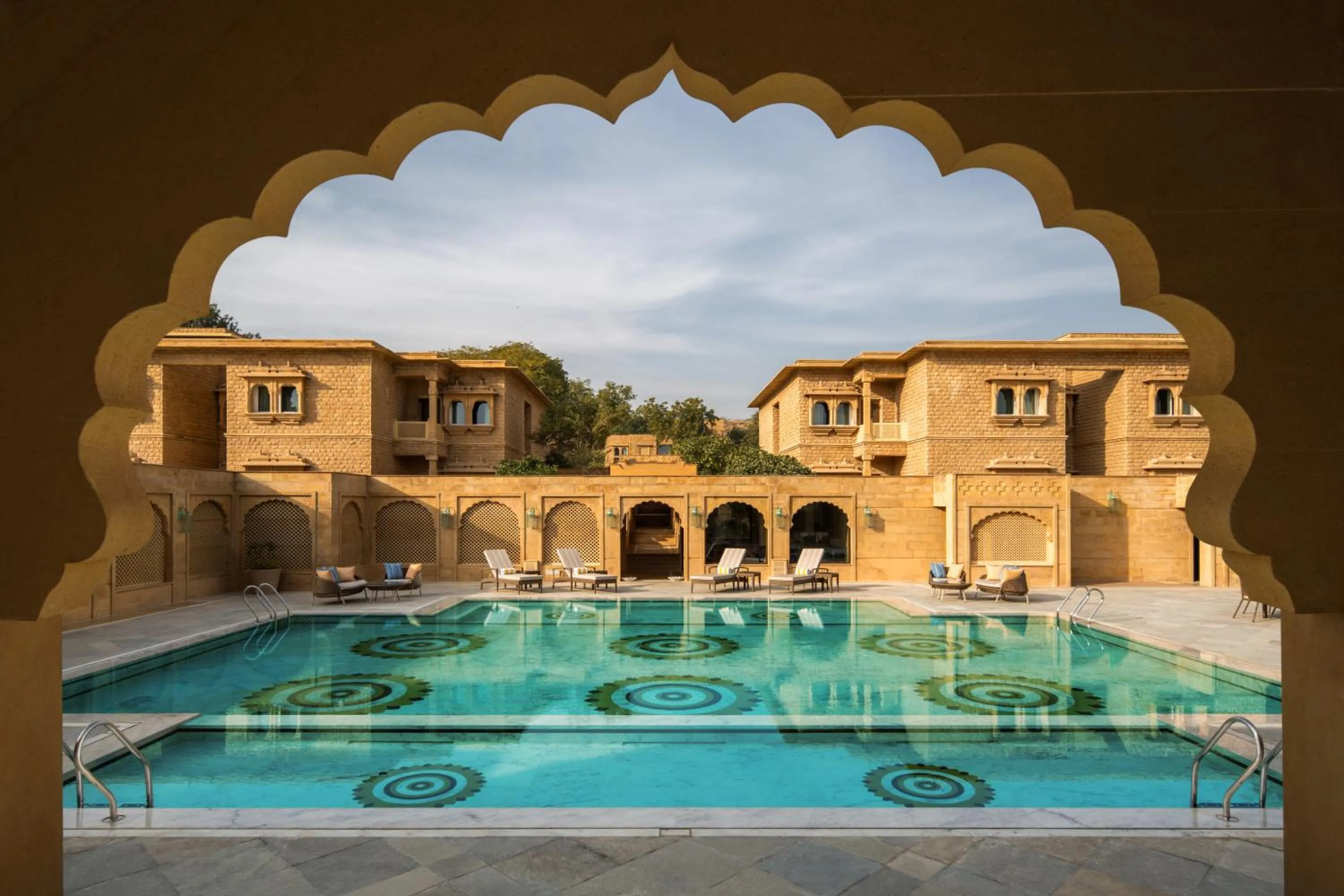 Swimming pool in Taj Gorbandh Palace, Jaisalmer