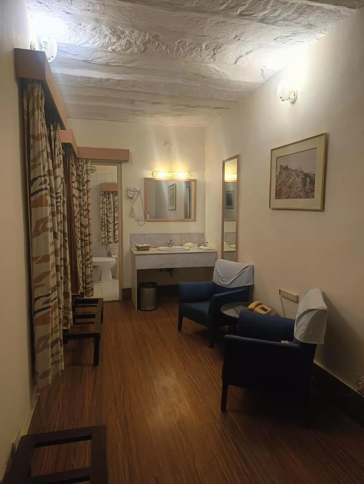 Living room, Bed in Karni Bhawan Palace - Heritageby HRH Group of Hotels