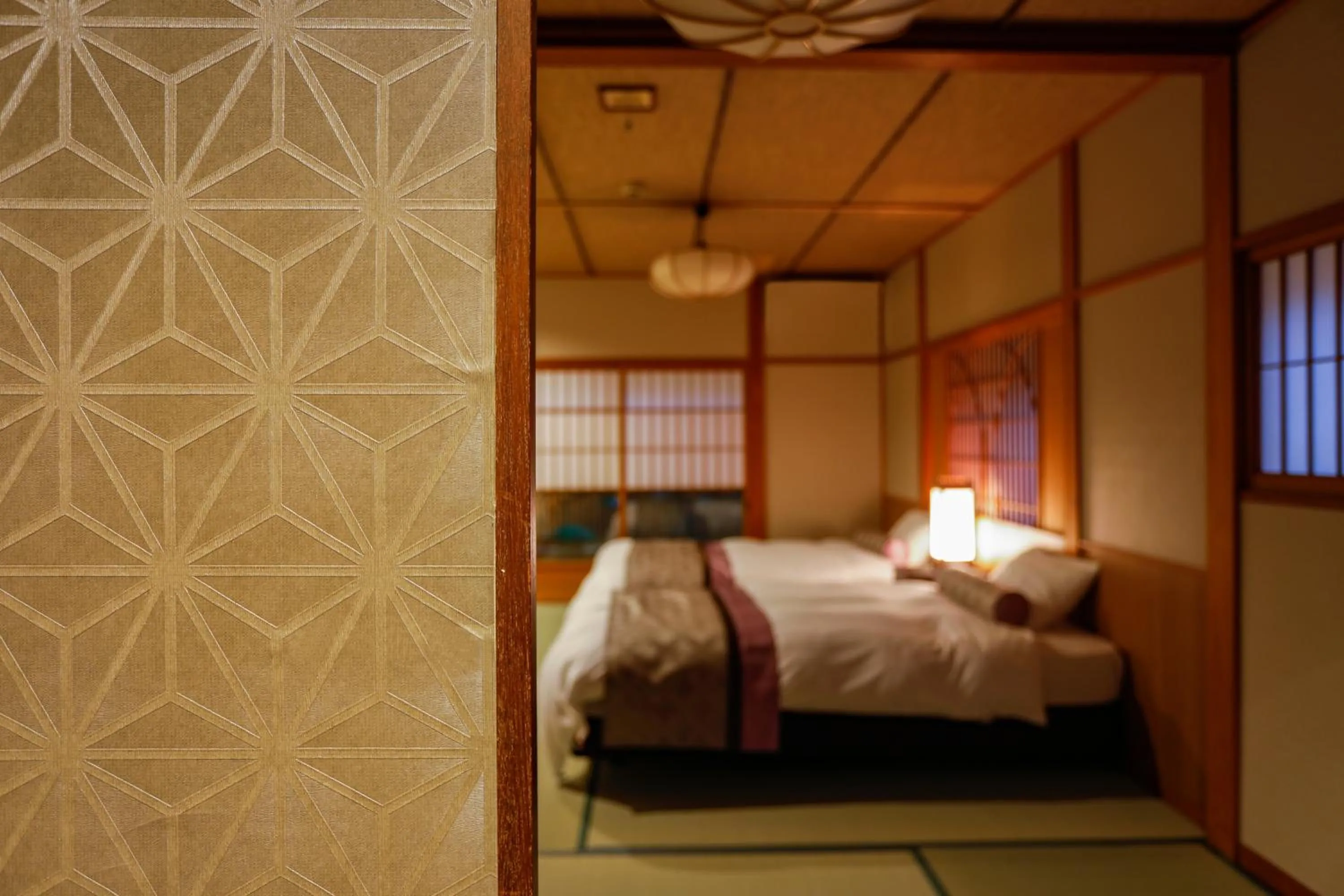 Bed in Kinosaki Tenboen
