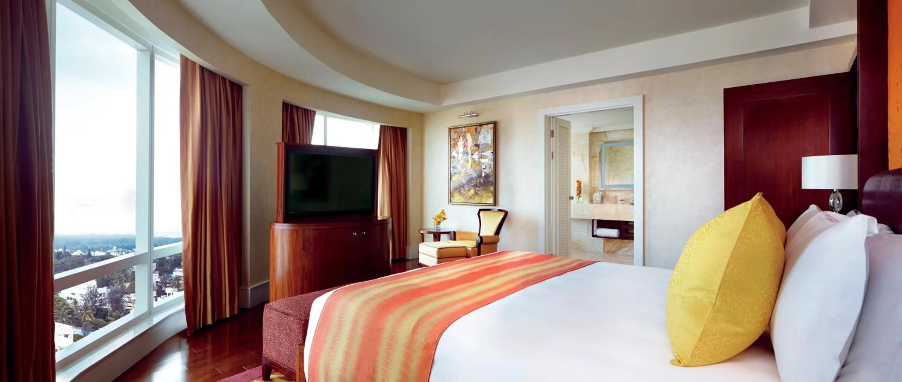 Bedroom, Bed in The Ritz-Carlton, Bangalore