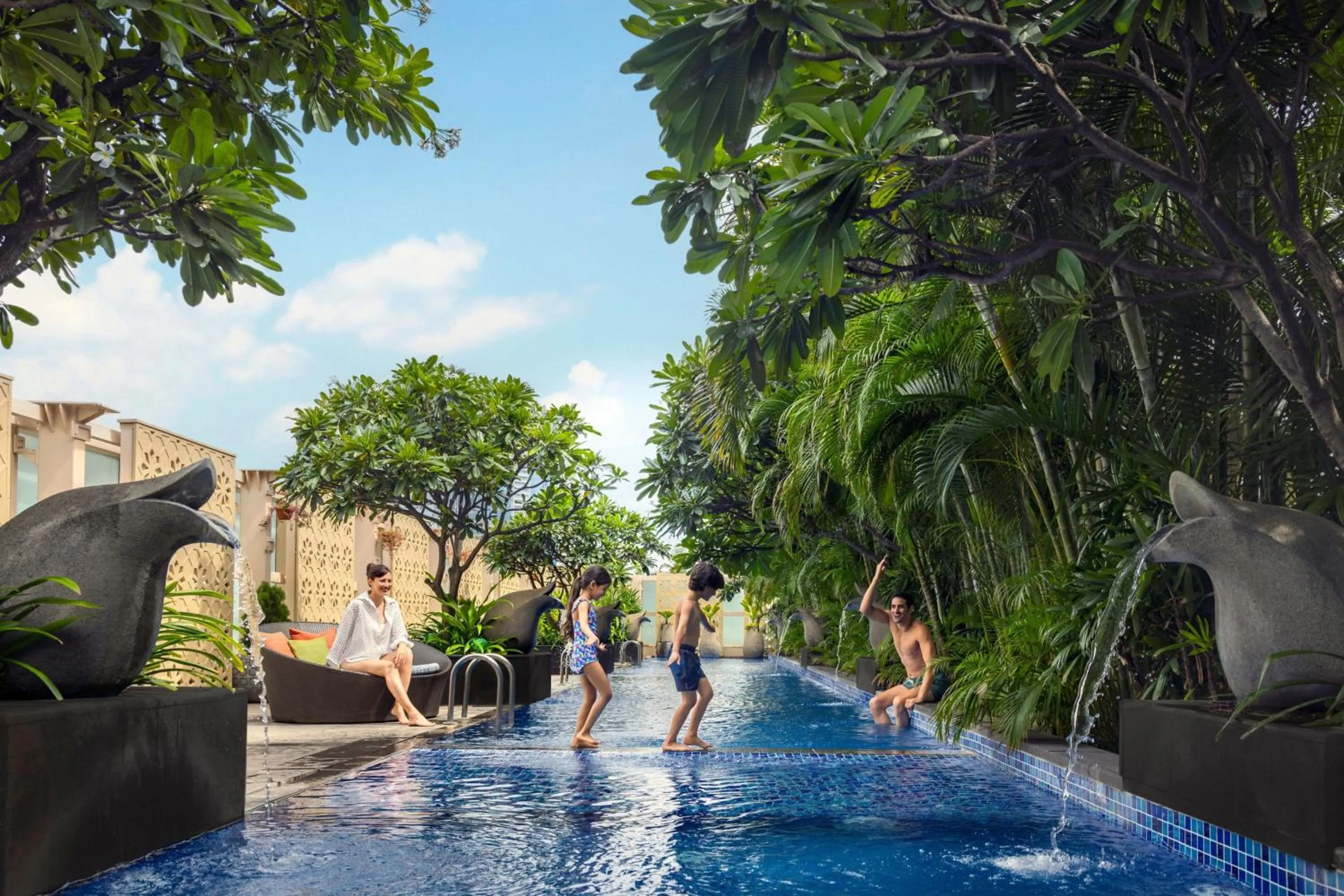 Swimming pool in The Ritz-Carlton, Bangalore