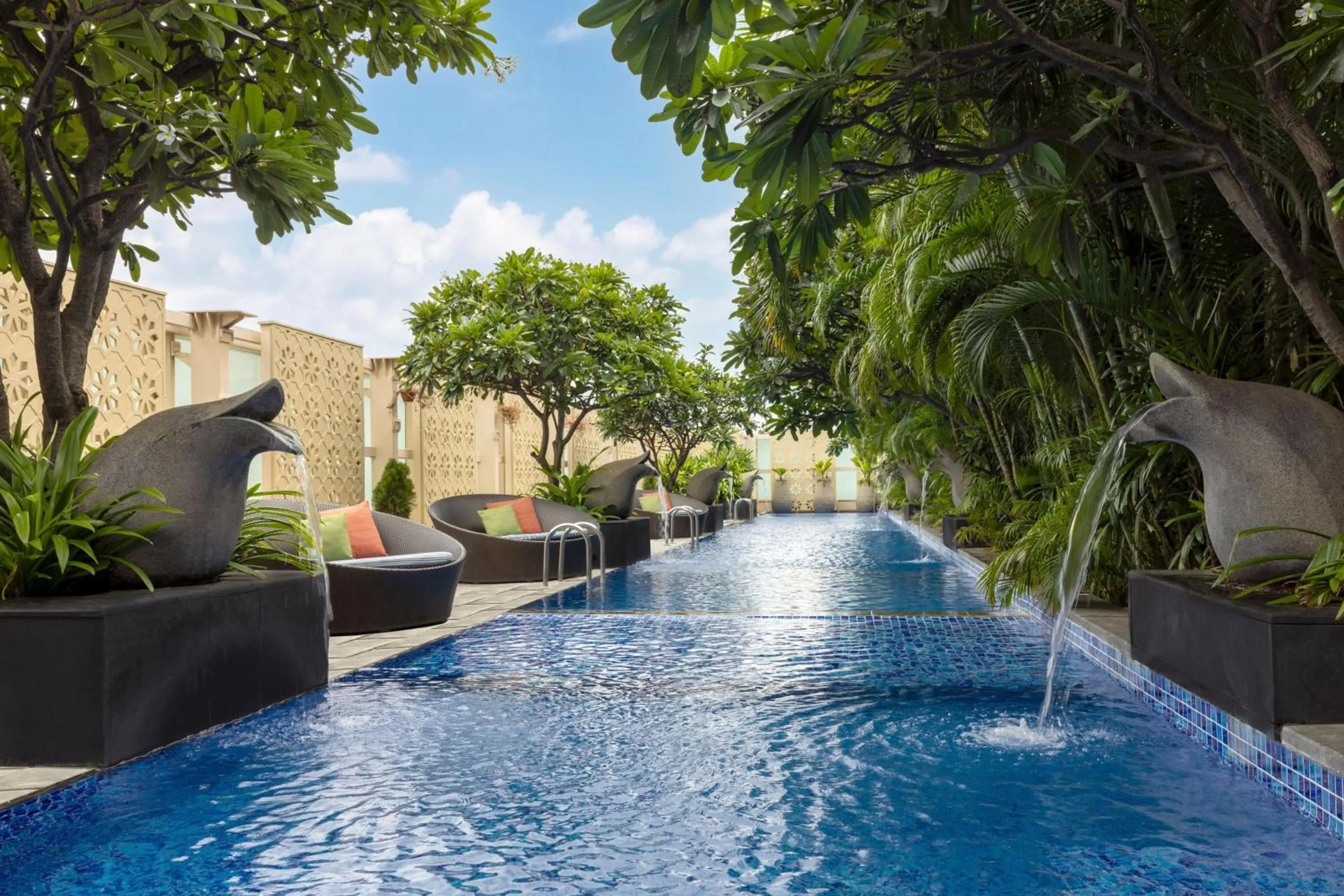 Swimming pool in The Ritz-Carlton, Bangalore