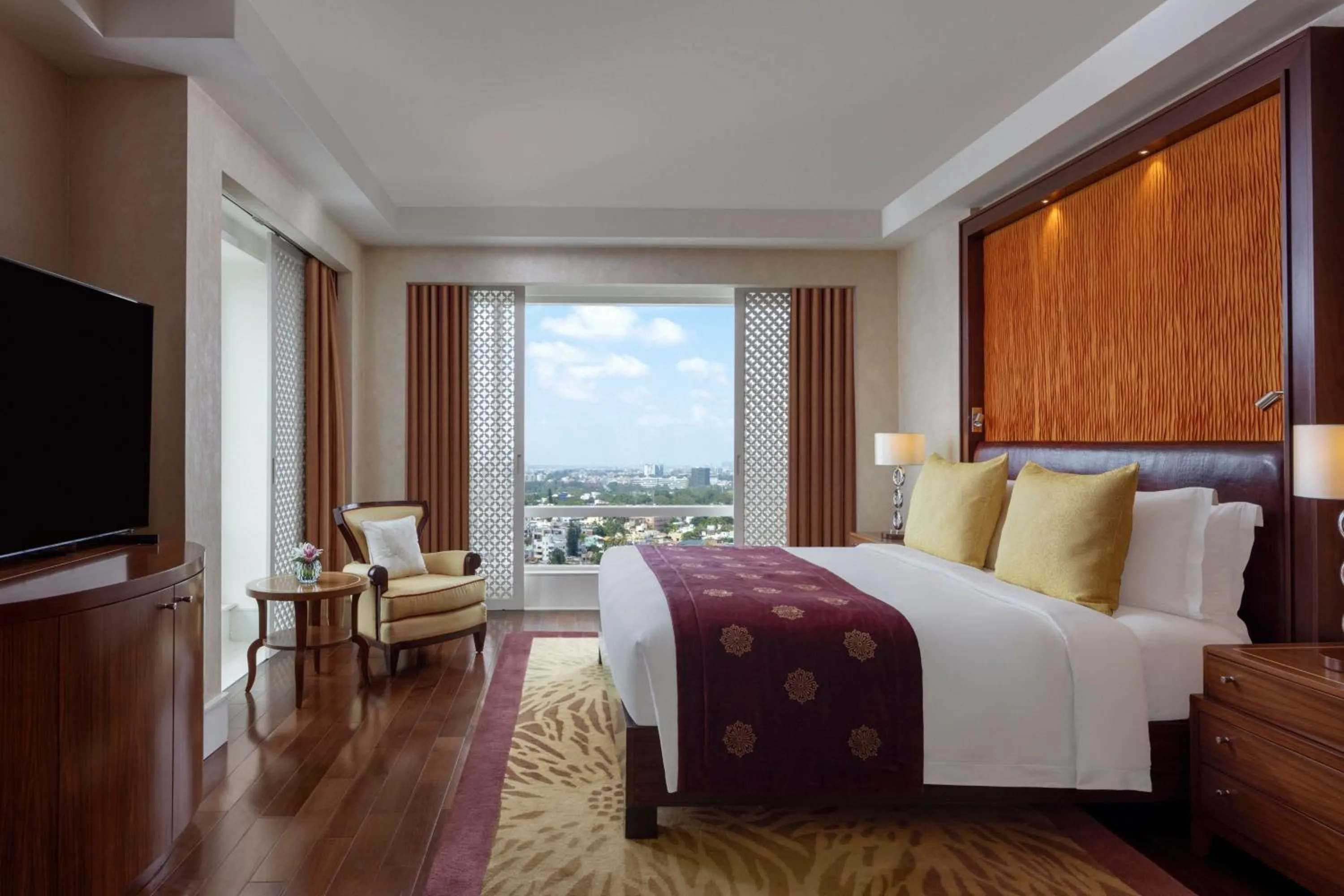 Bedroom, Bed in The Ritz-Carlton, Bangalore