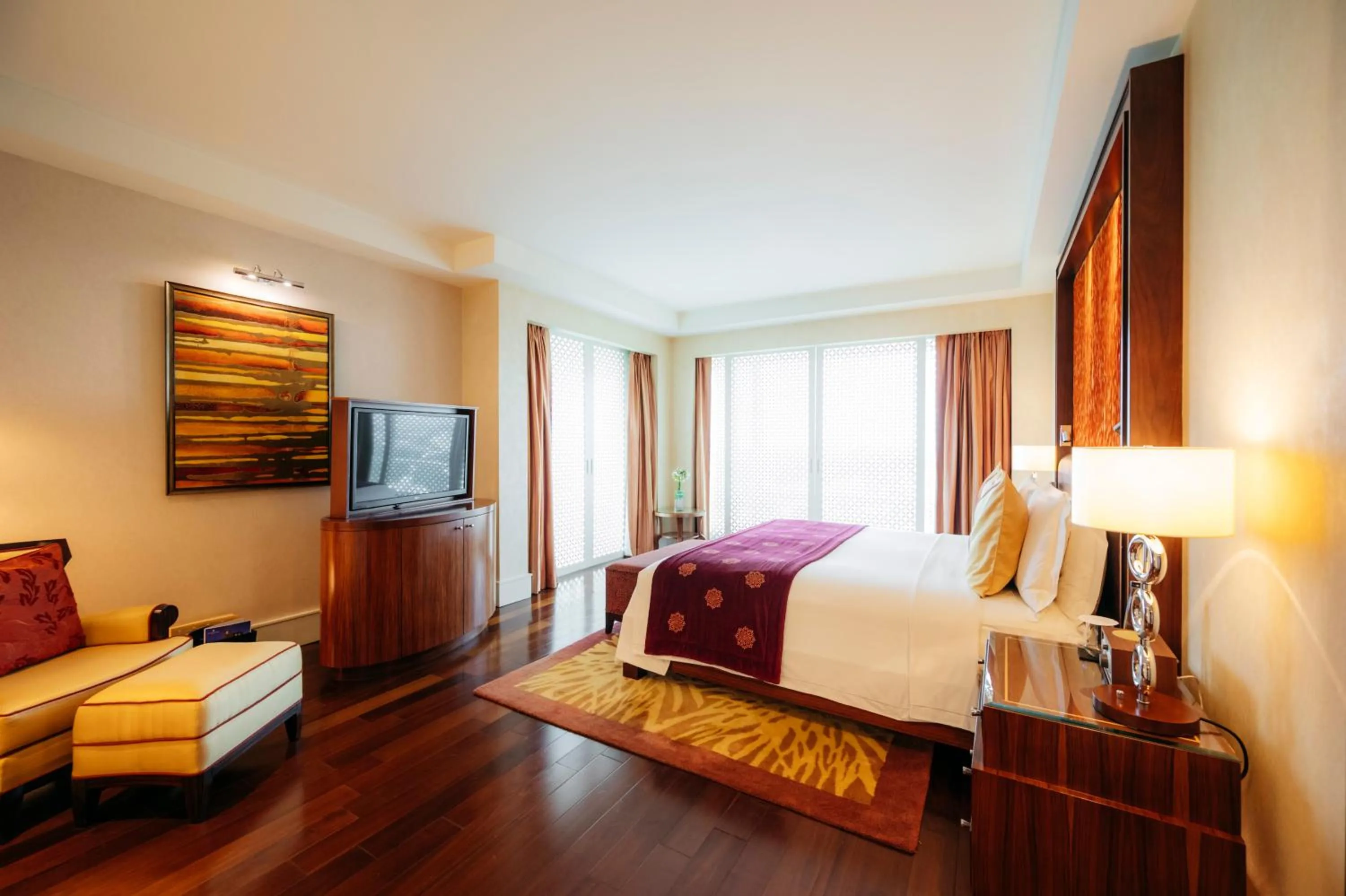 Bedroom, Bed in The Ritz-Carlton, Bangalore