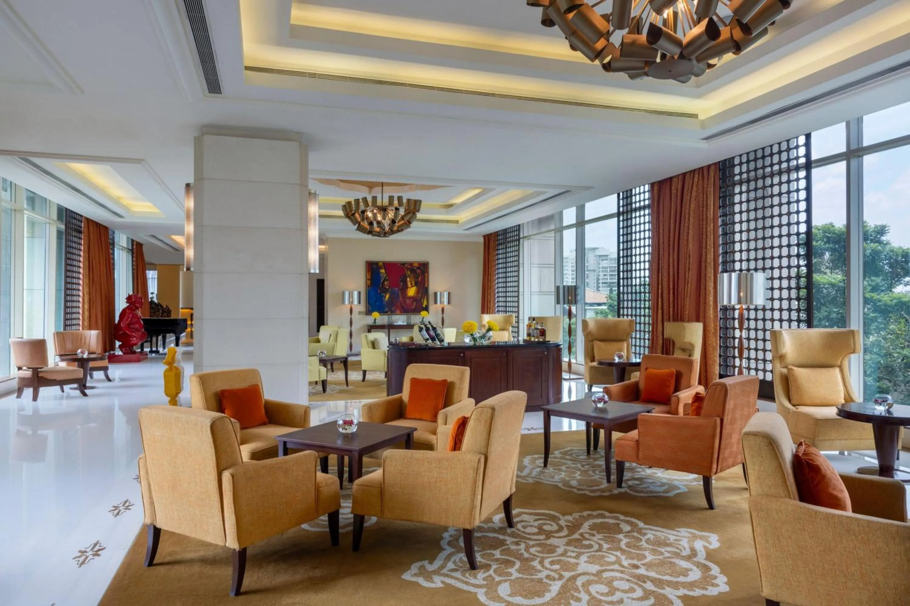 Lobby or reception in The Ritz-Carlton, Bangalore