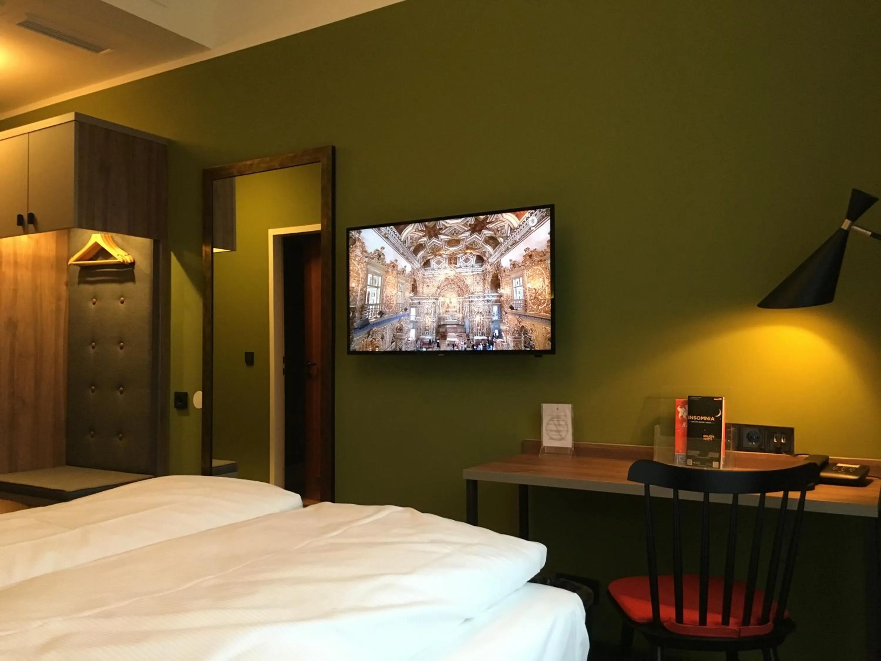 Decorative detail, Bed in The Ascot Hotel