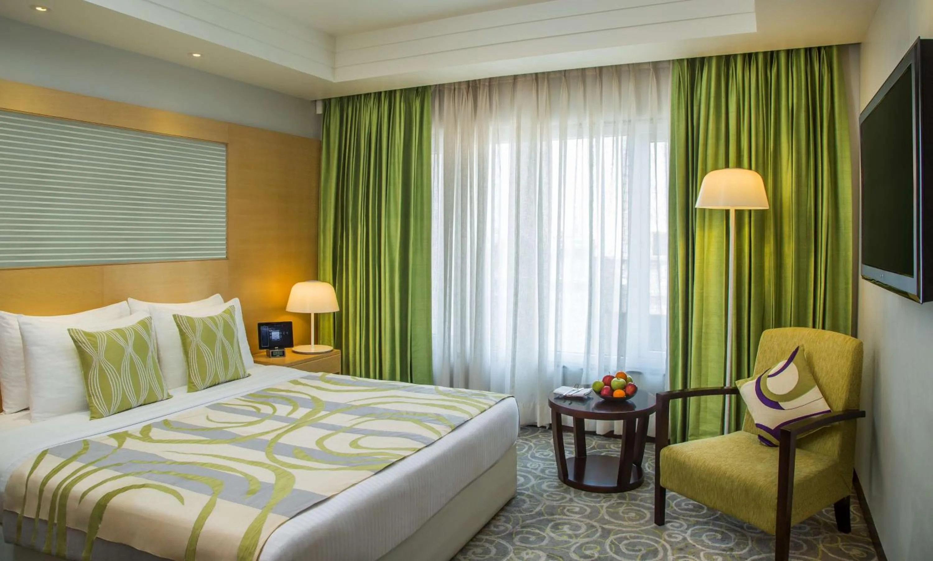Business Class Suite – Two Ways Airport Transfers, 2 pcs of Laundry (per day), 1 Round Tea/Coffee with cookies at Sky Bistro (1700 to 1900 hrs) in Radisson Blu Hotel Ahmedabad