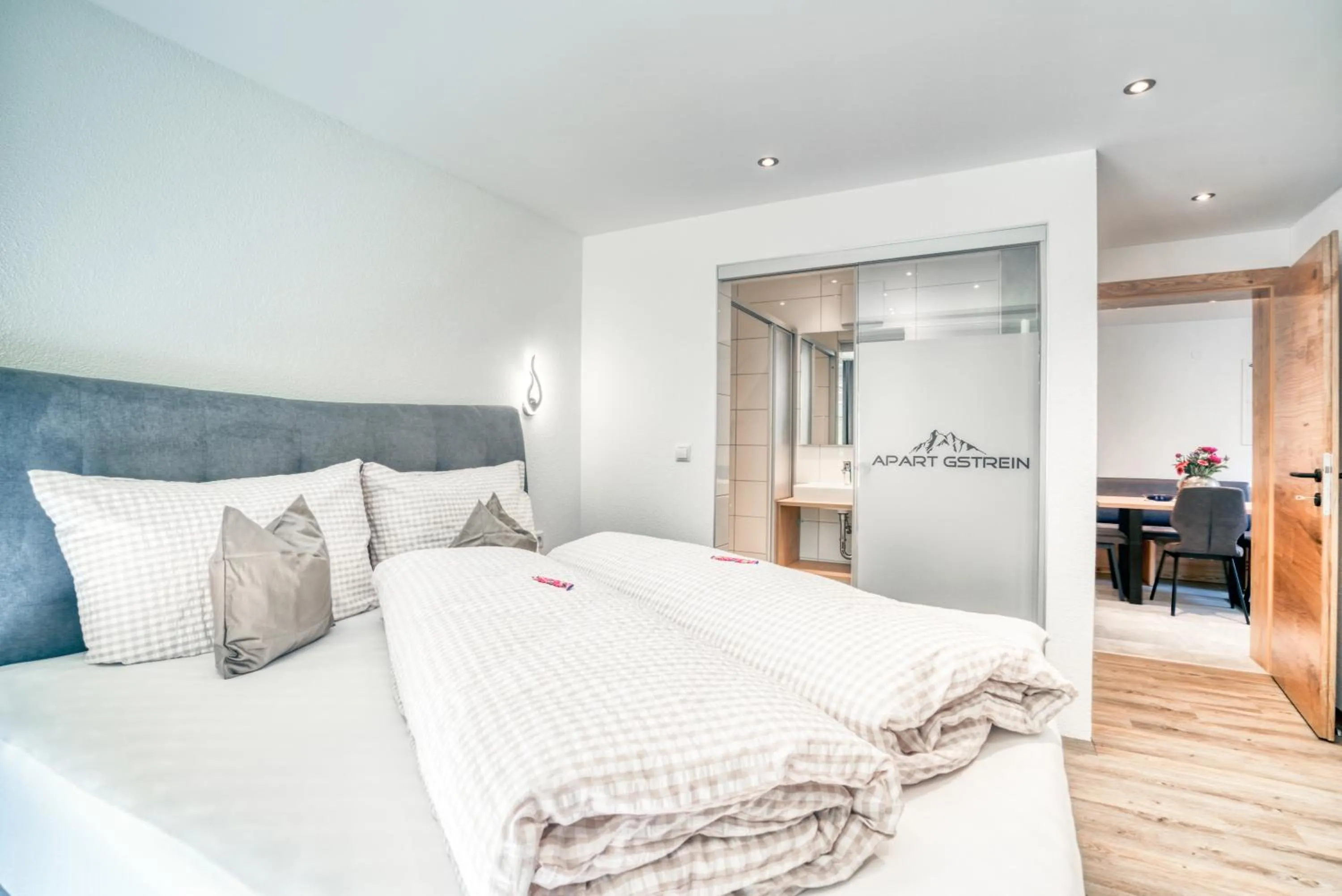 Bedroom, Bed in Apart Gstrein - including Silvretta Premium Summercard