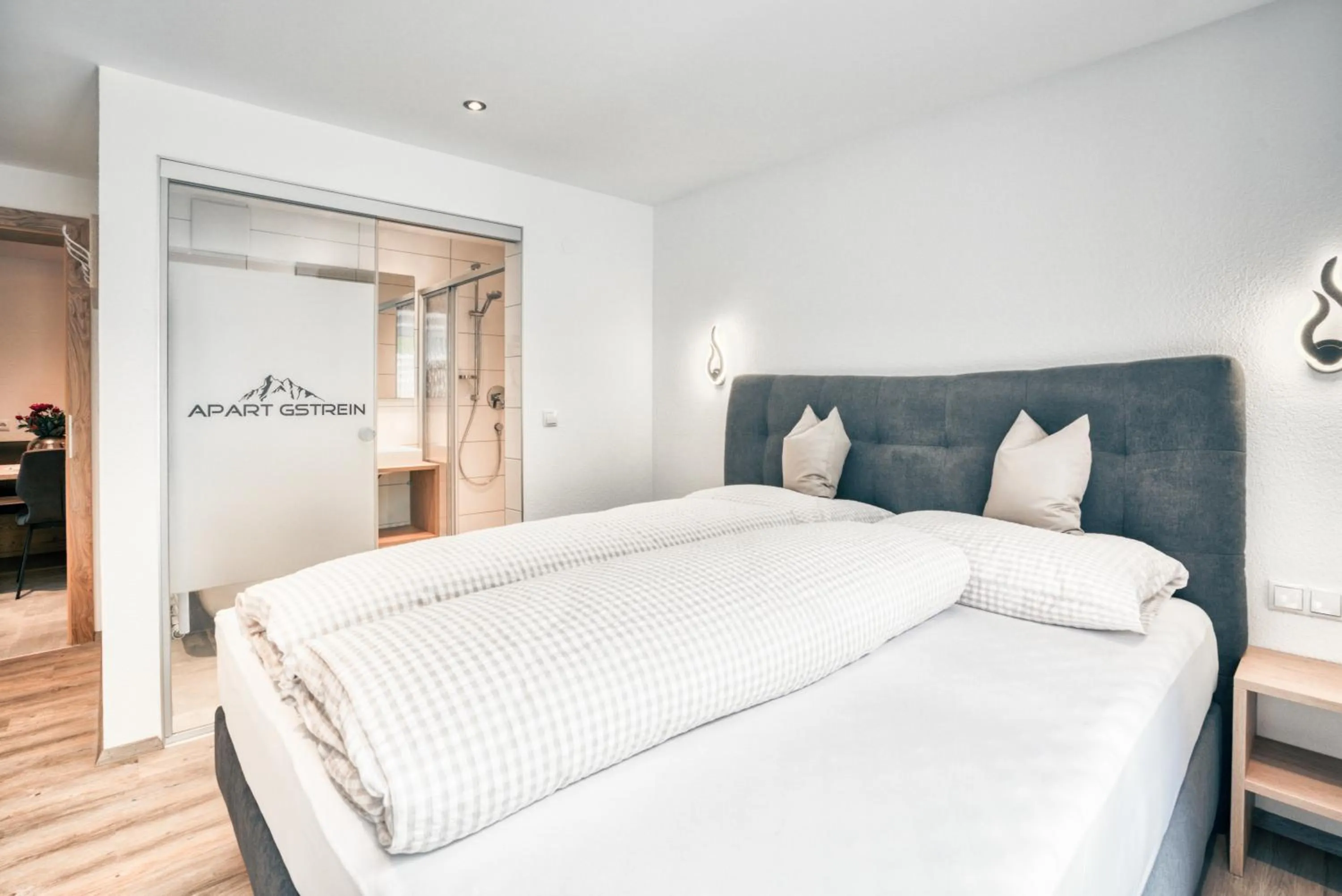 Bedroom, Bed in Apart Gstrein - including Silvretta Premium Summercard
