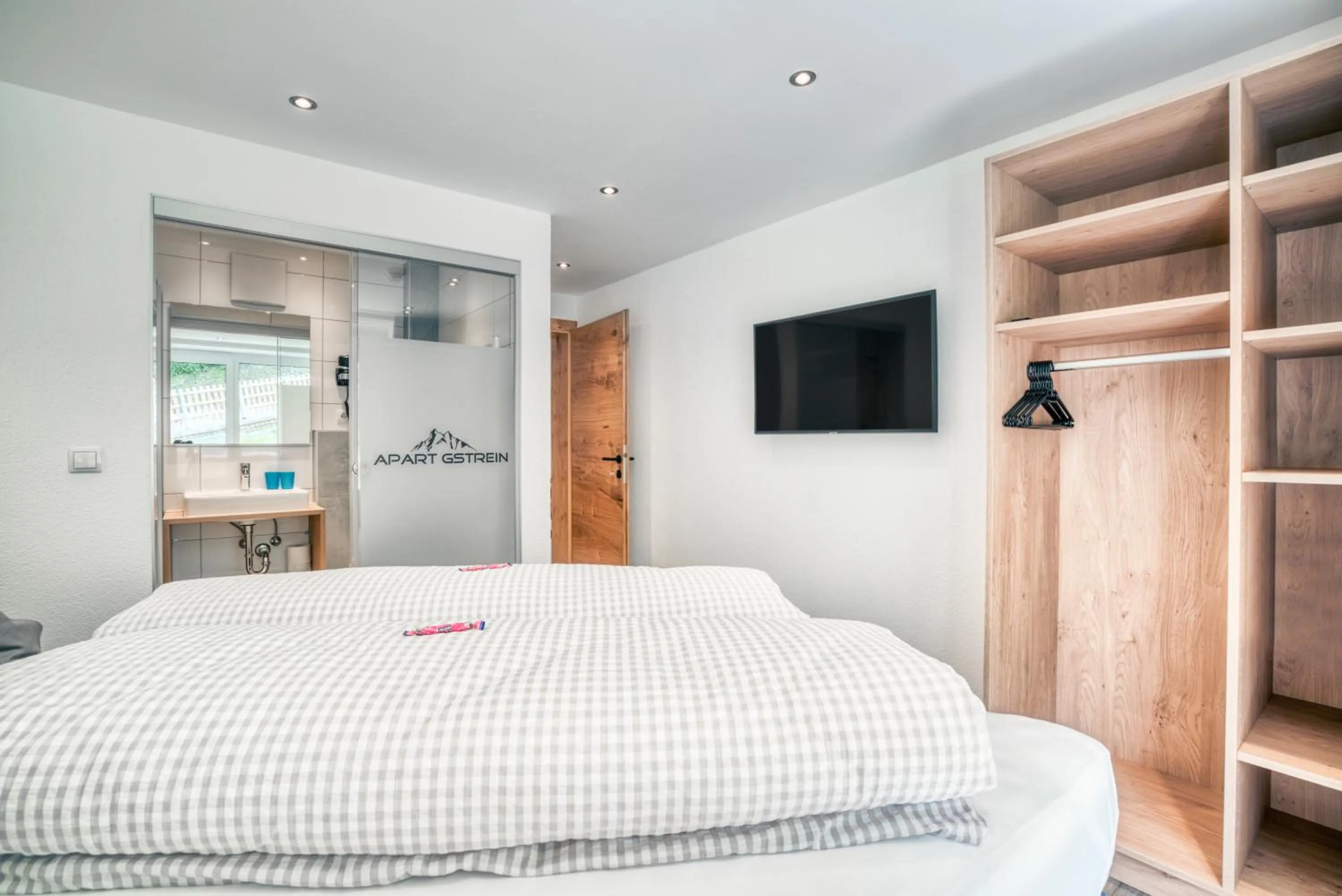 Bedroom, Bed in Apart Gstrein - including Silvretta Premium Summercard