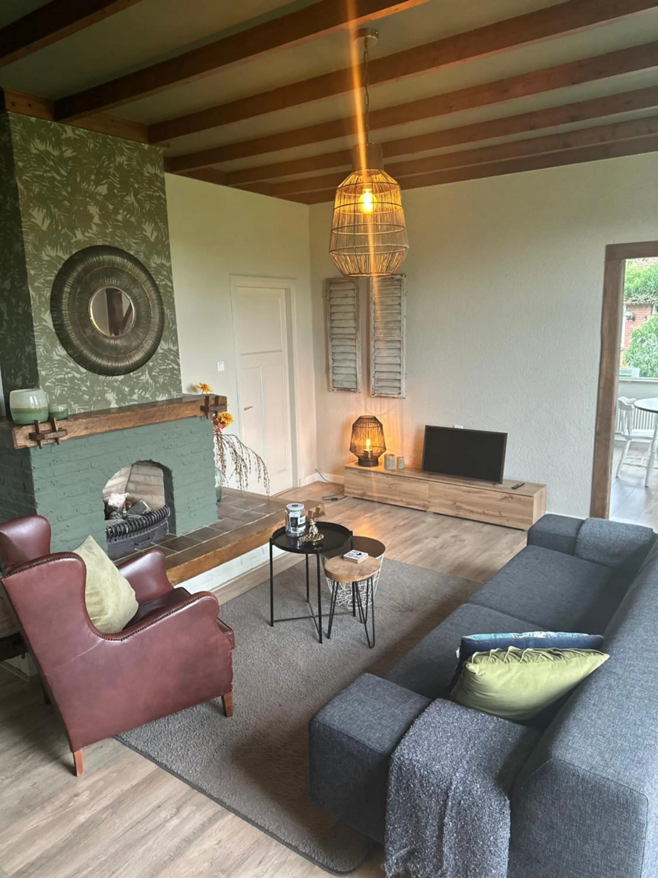 Living room in B&B Borgersteeg