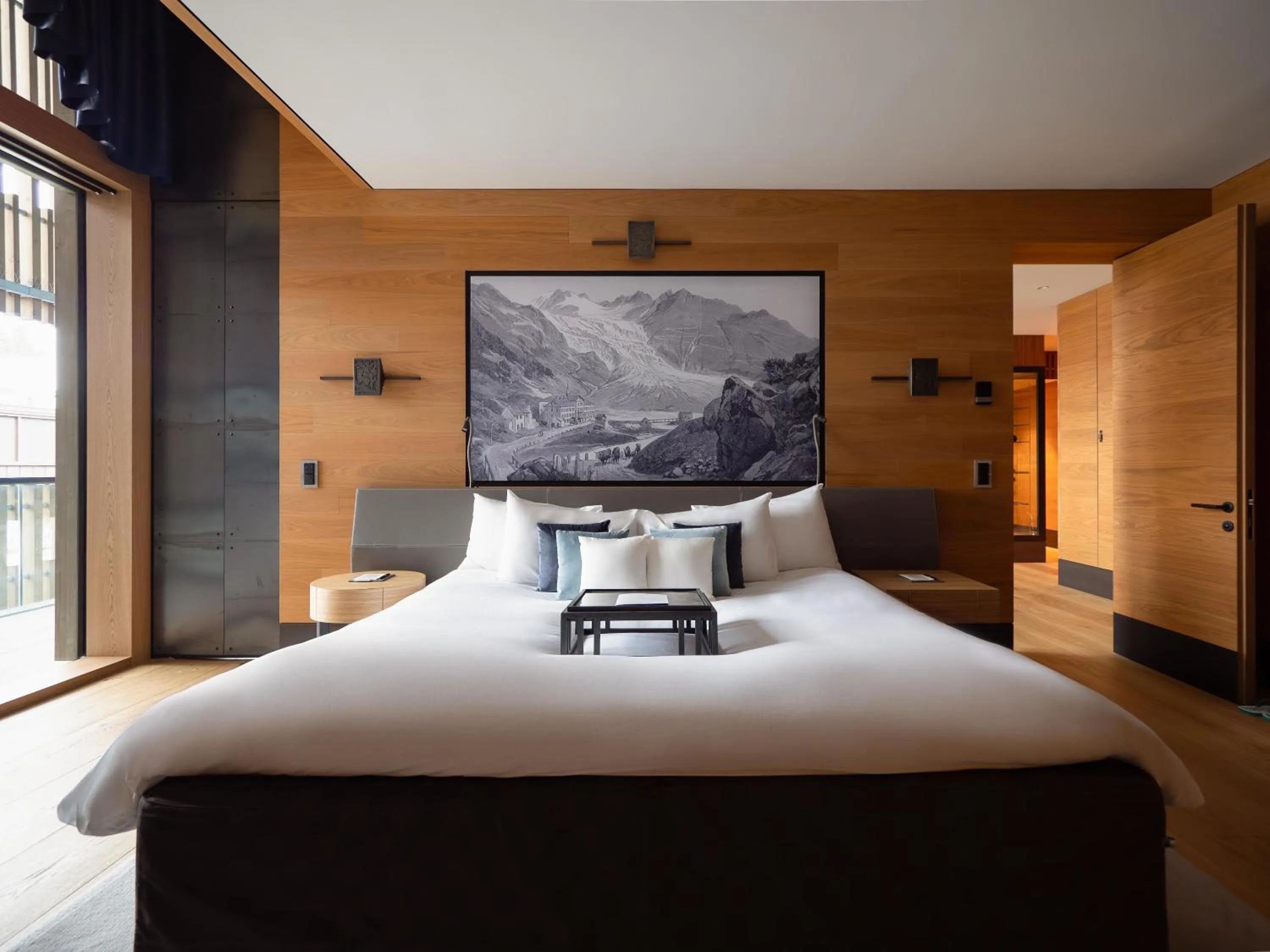 Photo of the whole room, Bed in The Chedi Andermatt