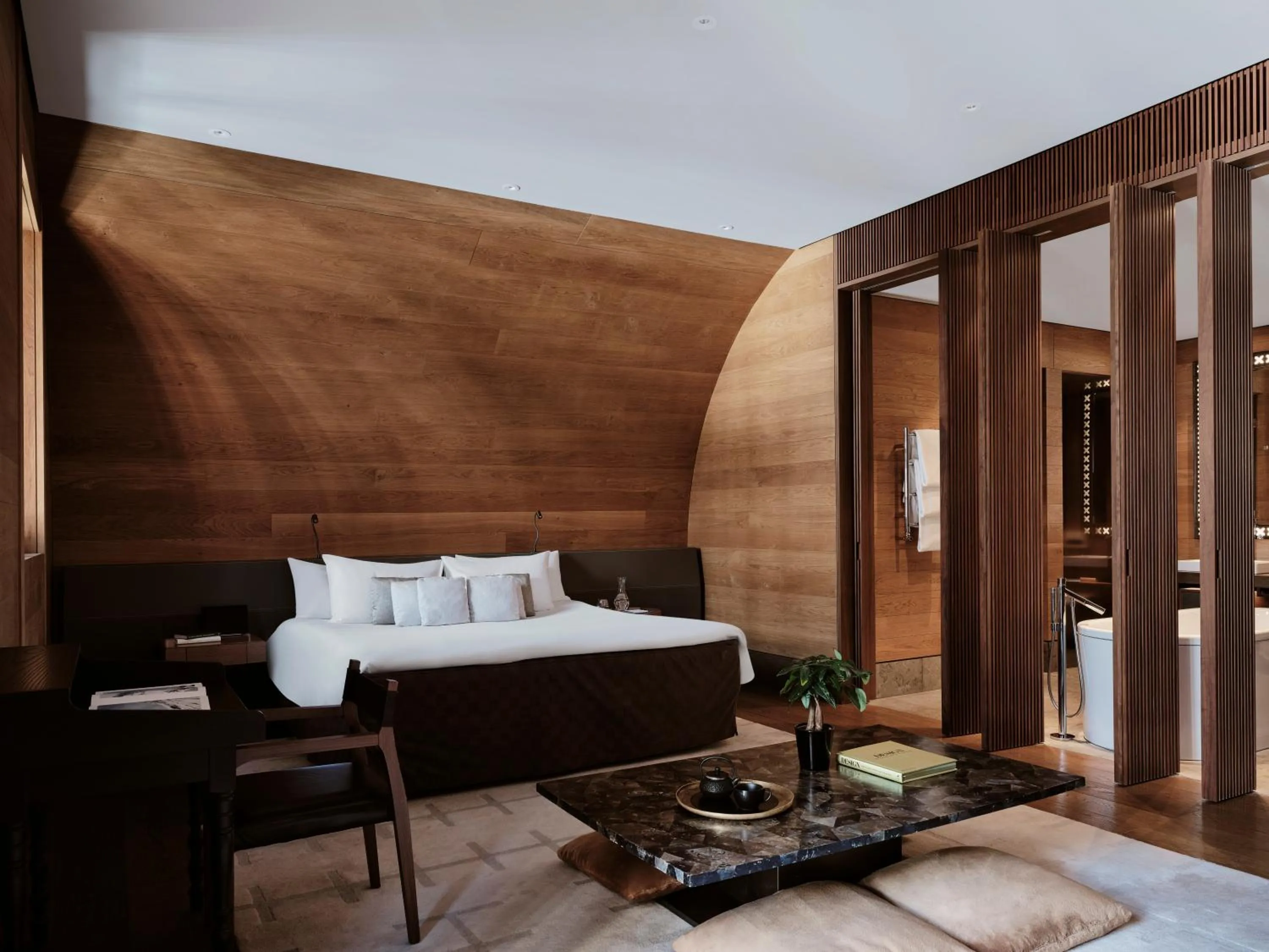 Bed in The Chedi Andermatt