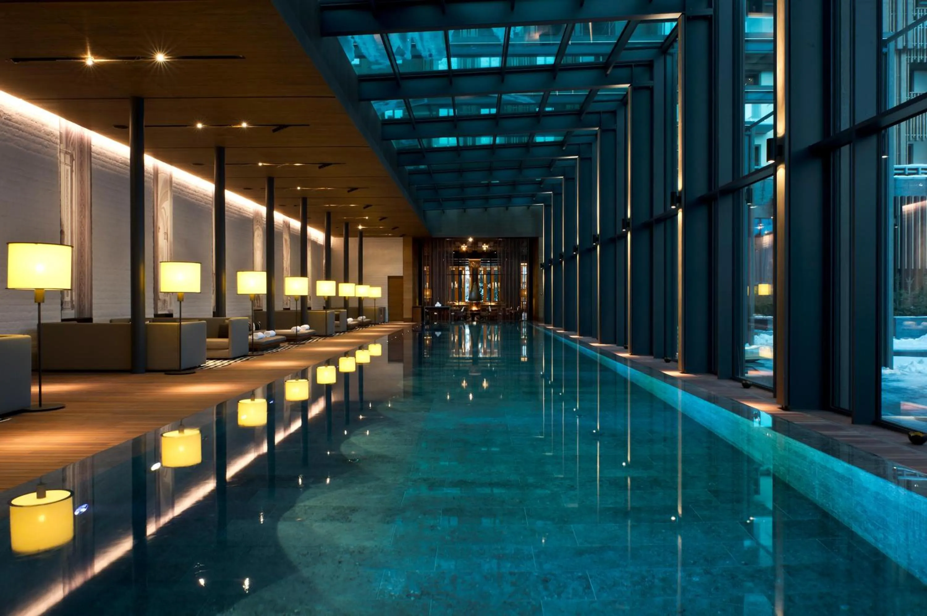 Swimming pool in The Chedi Andermatt